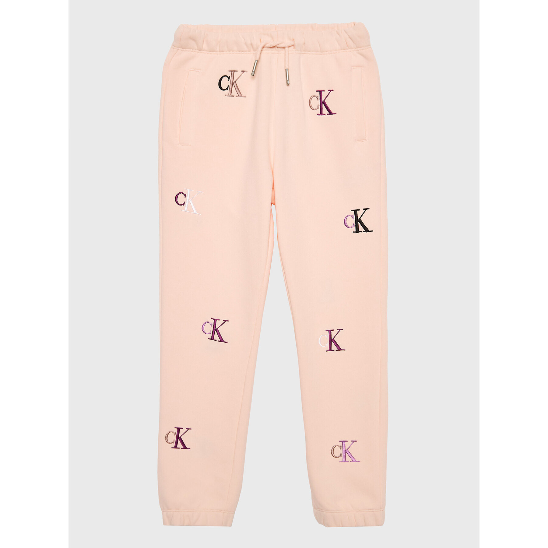 Calvin Klein Jeans Pantaloni trening Monogram IG0IG01906 Roz Regular Fit - Pled.ro