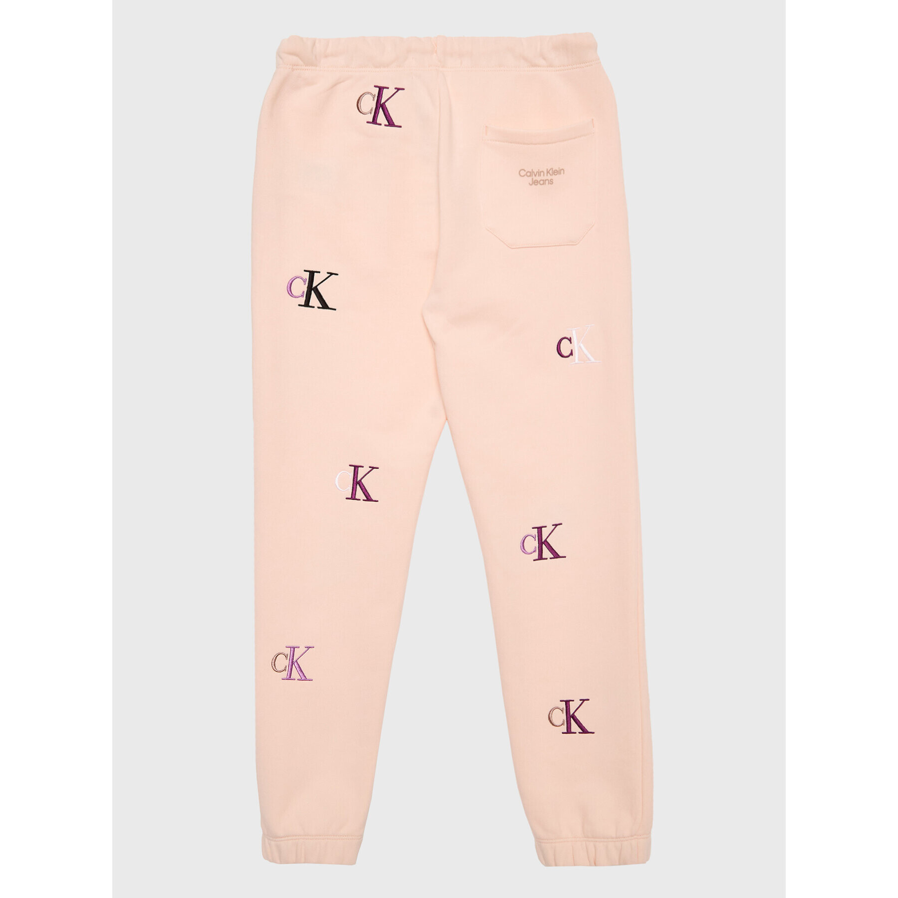 Calvin Klein Jeans Pantaloni trening Monogram IG0IG01906 Roz Regular Fit - Pled.ro