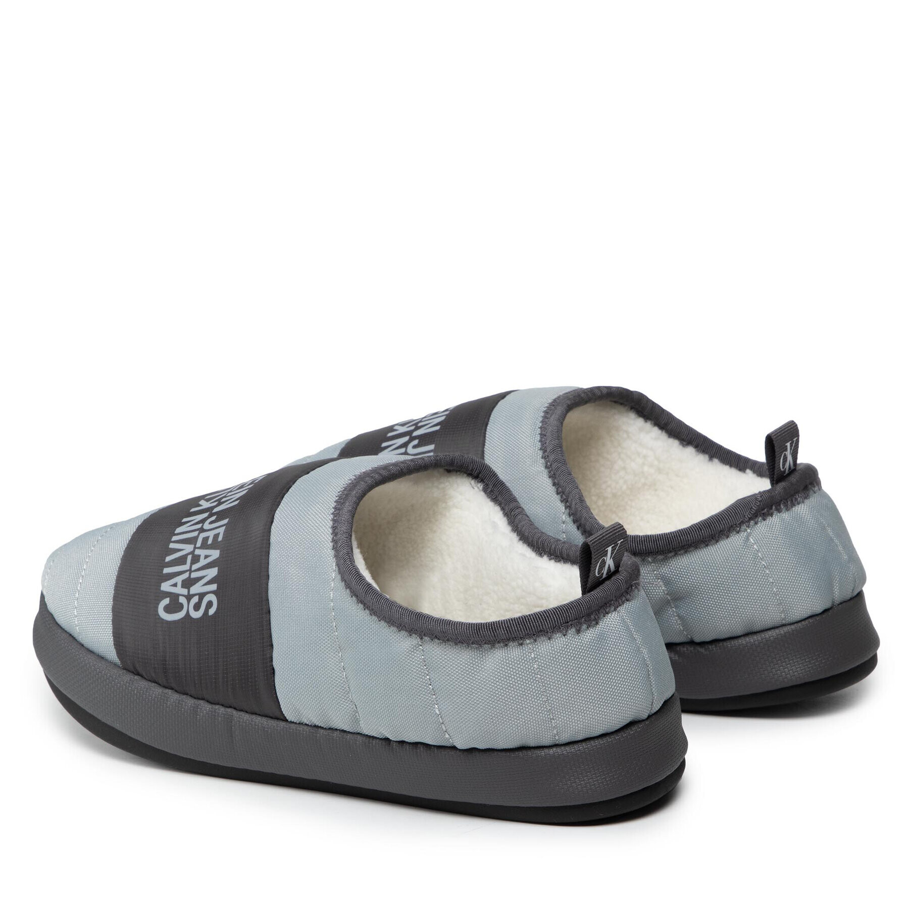 Calvin Klein Jeans Papuci de casă Home Shoe Slipper W Warm Linning YM0YM00242 Gri - Pled.ro