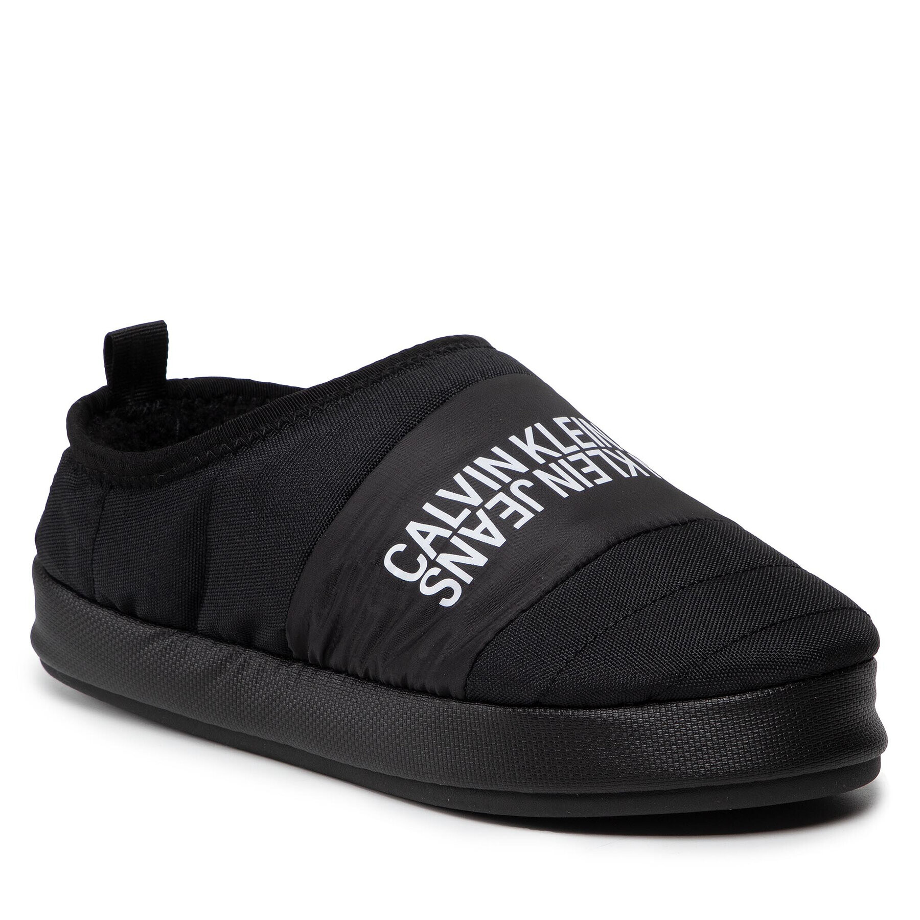 Calvin Klein Jeans Papuci de casă Home Shoe Slipper W Warm Linning YM0YM00242 Negru - Pled.ro