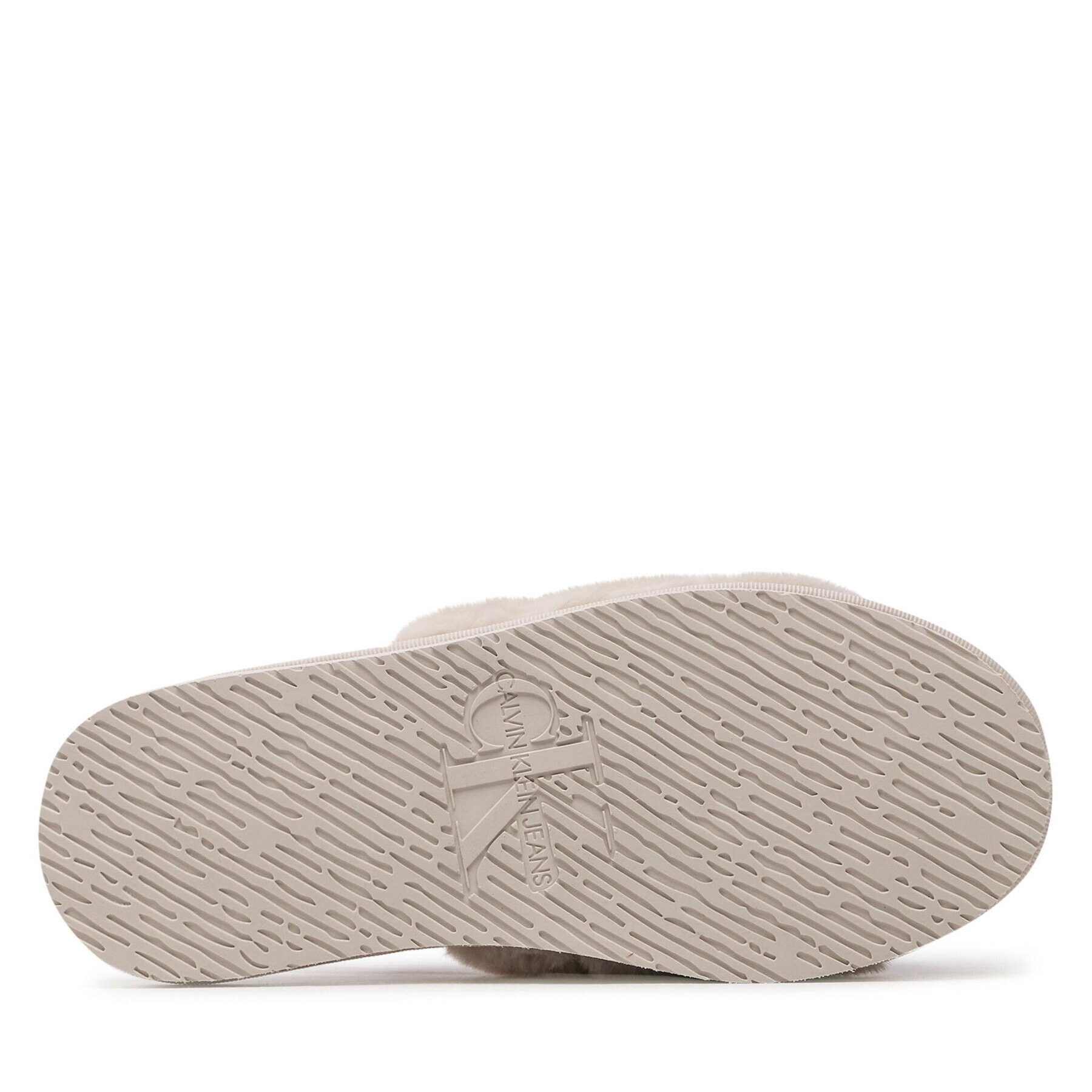 Calvin Klein Jeans Papuci de casă Home Slipper Fakefur Elastic YW0YW00751 Bej - Pled.ro