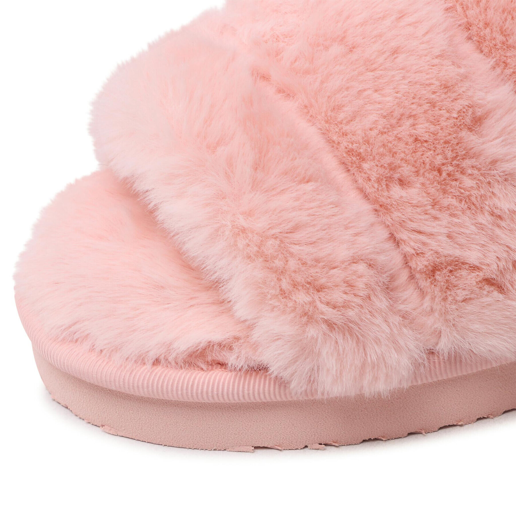 Calvin Klein Jeans Papuci de casă Home Slipper Fakefur Elastic YW0YW00751 Roz - Pled.ro