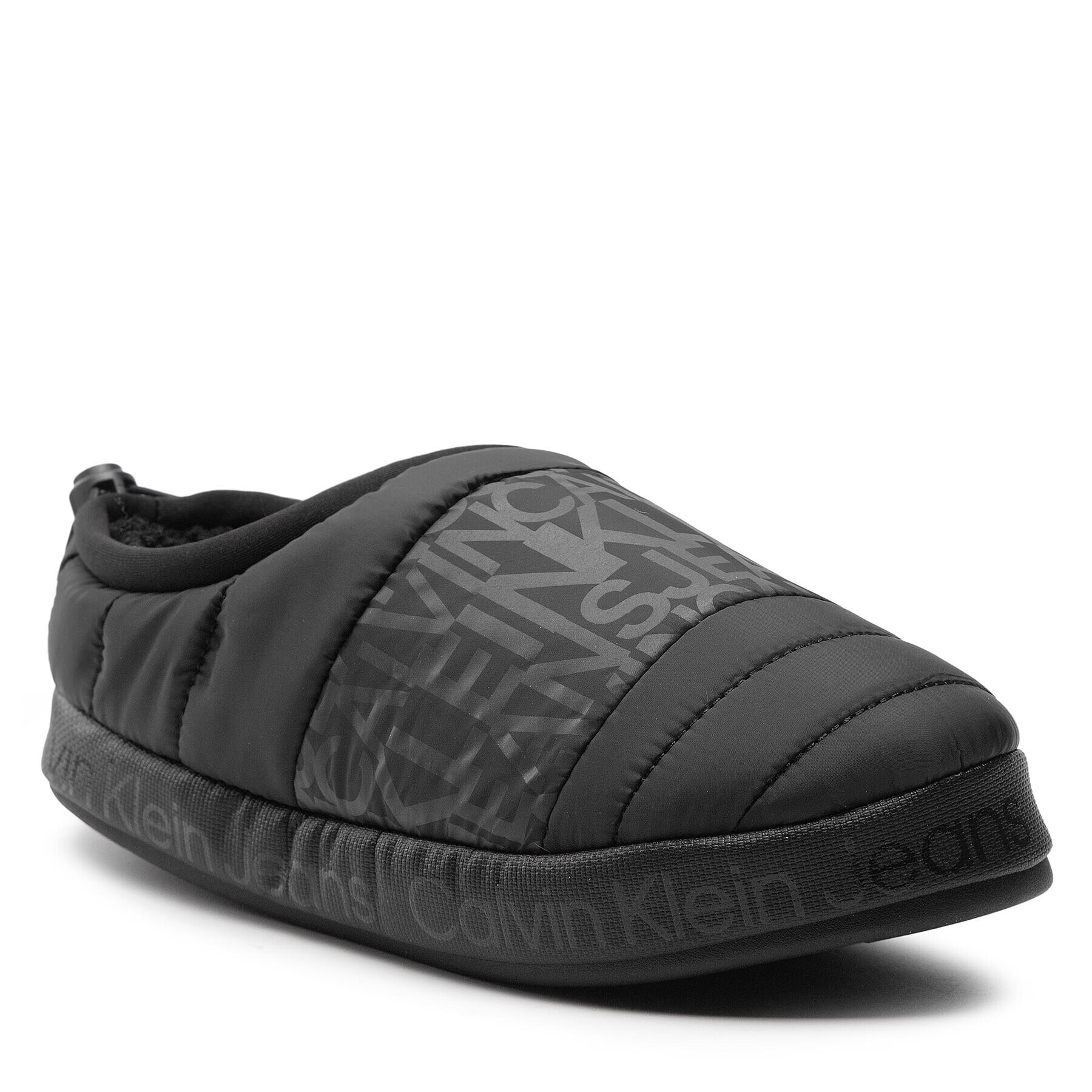 Calvin Klein Jeans Papuci de casă Home Slipper W/Coulisse YM0YM00526 Negru - Pled.ro