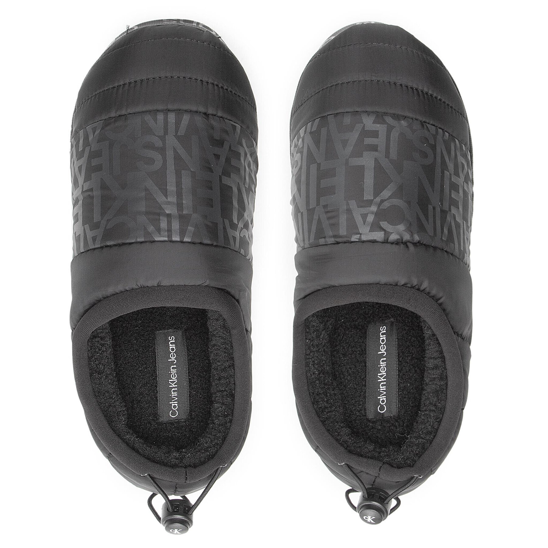 Calvin Klein Jeans Papuci de casă Home Slipper W/Coulisse YM0YM00526 Negru - Pled.ro