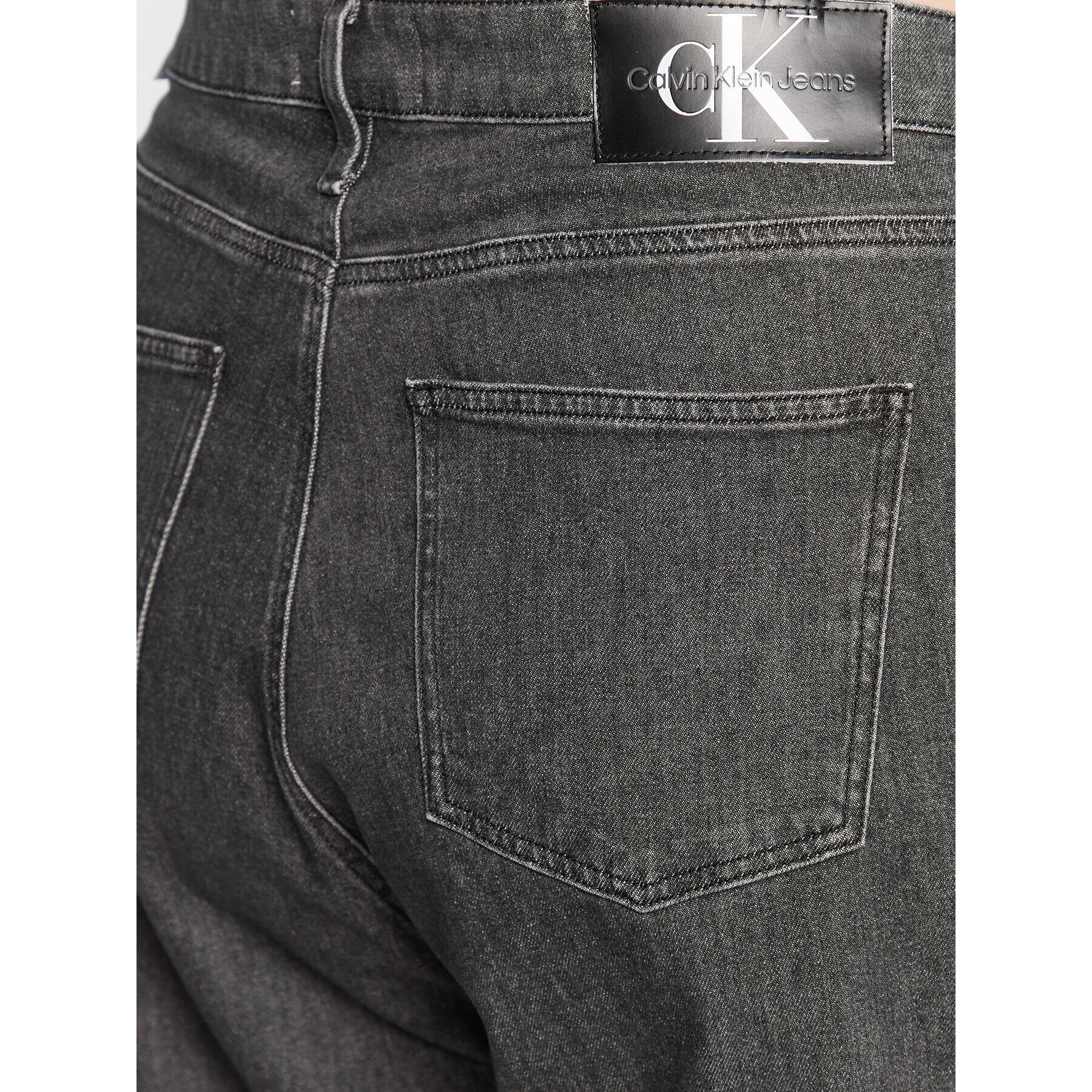 Calvin Klein Jeans Plus Blugi J20J218613 Negru Mom Fit - Pled.ro