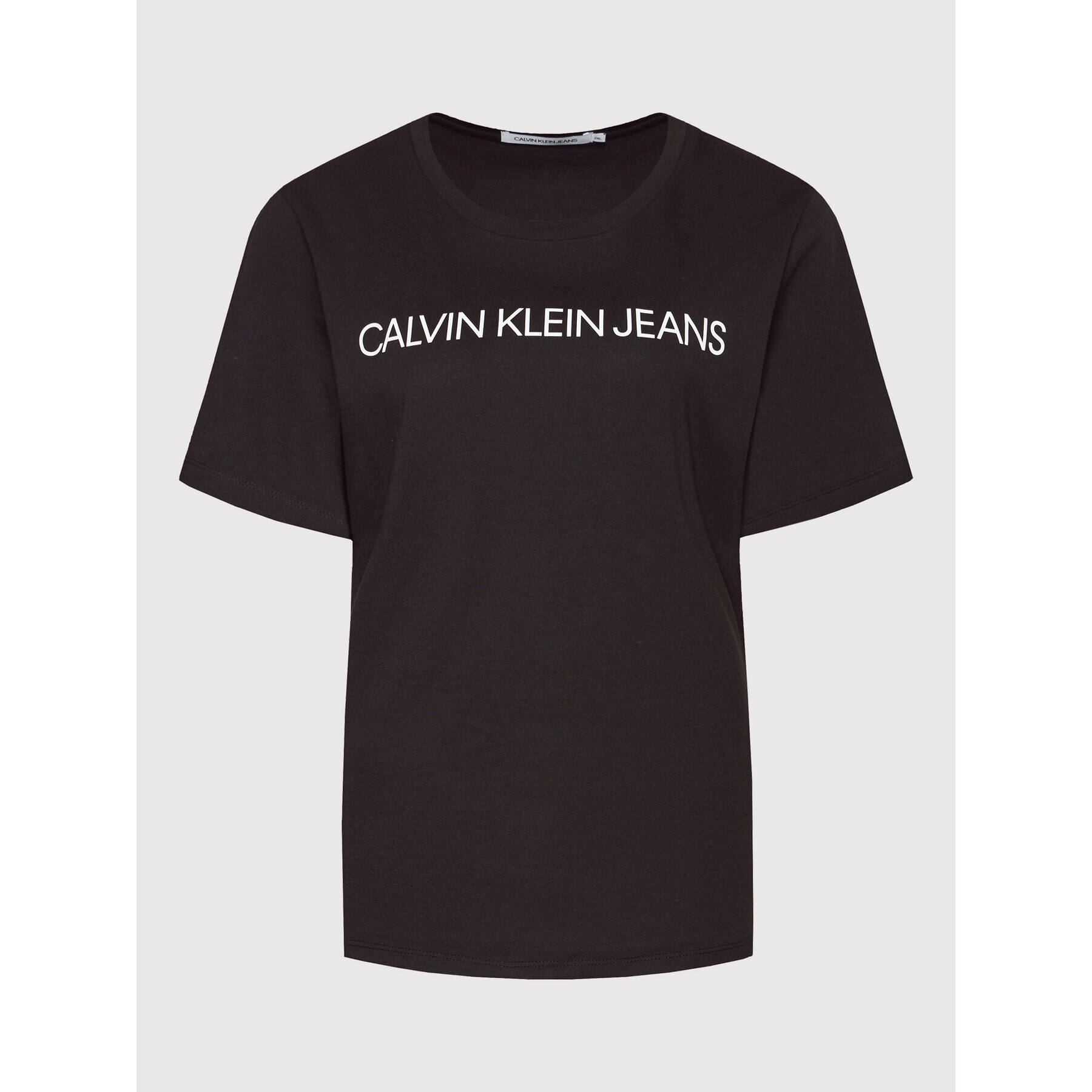 Calvin Klein Jeans Plus Tricou J20J217531 Negru Regular Fit - Pled.ro