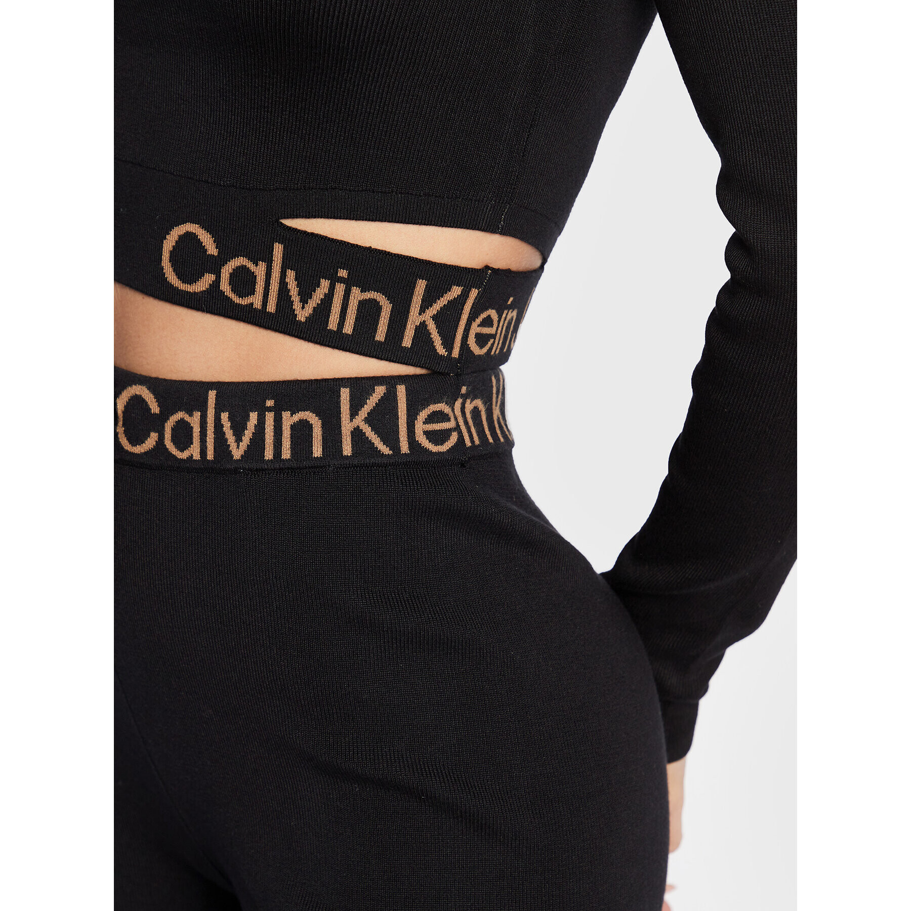 Calvin Klein Jeans Pulover J20J219787 Negru Slim Fit - Pled.ro