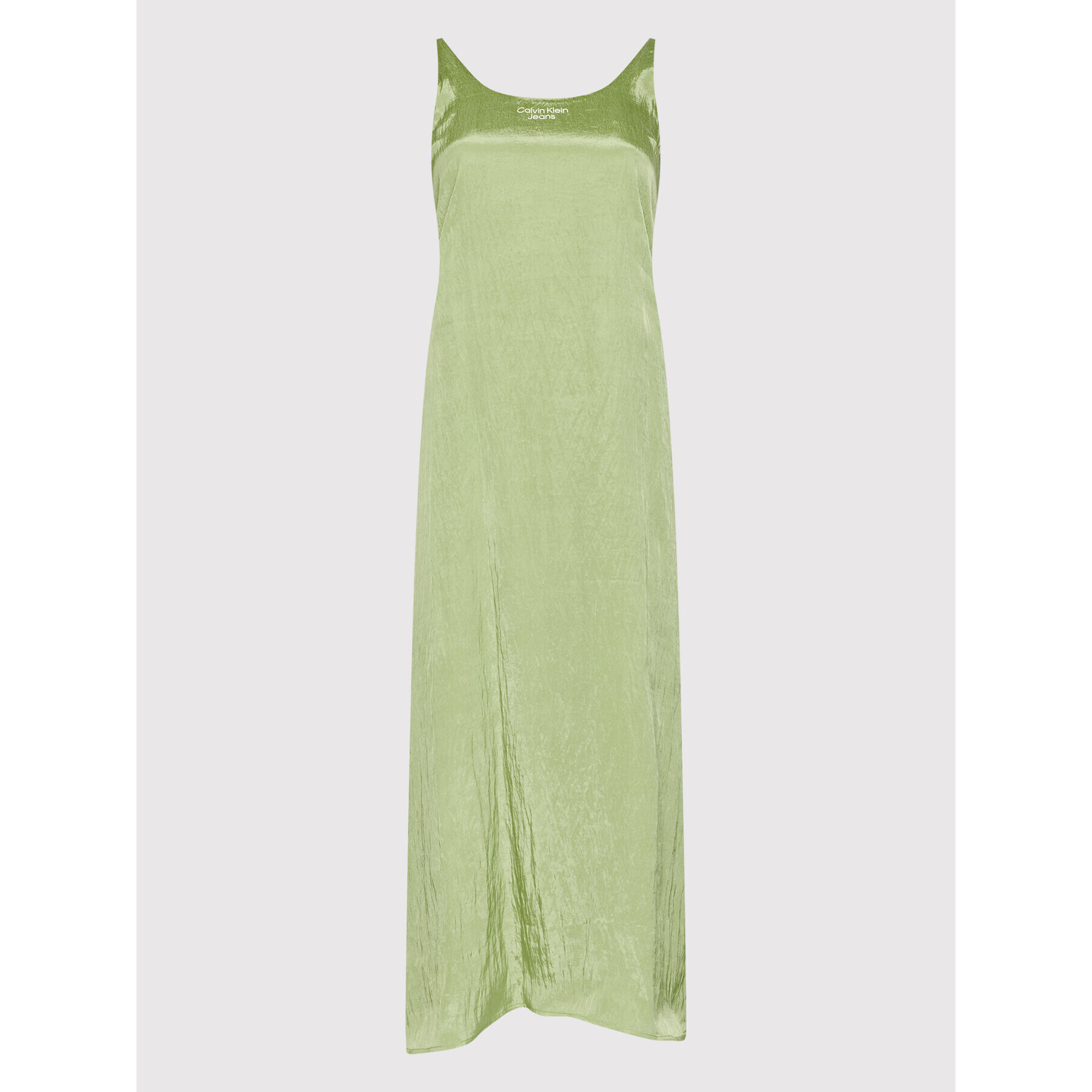 Calvin Klein Jeans Rochie de vară J20J218341 Verde Regular Fit - Pled.ro