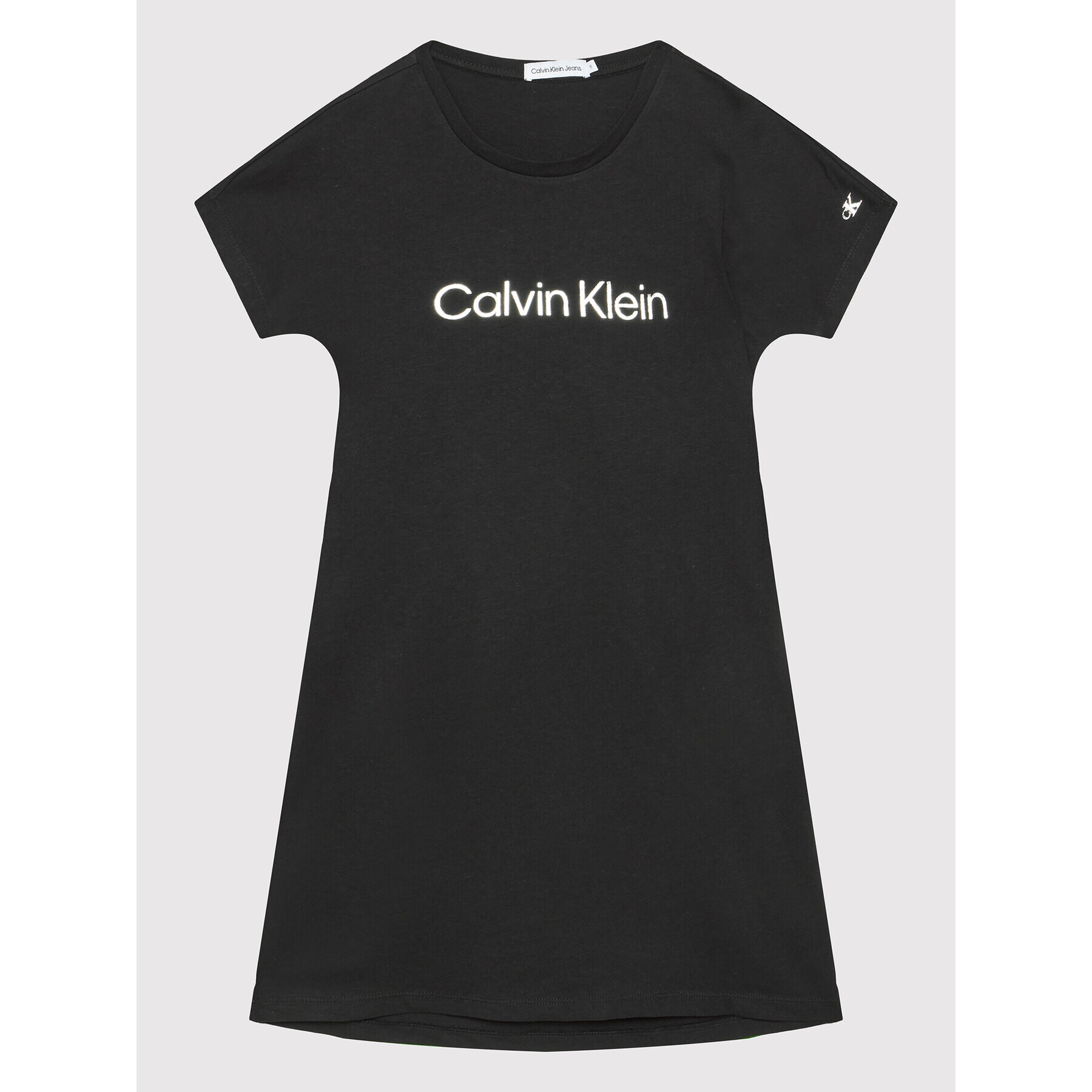 Calvin Klein Jeans Rochie de zi Inst Silver Logo IG0IG01418 Negru Regular Fit - Pled.ro