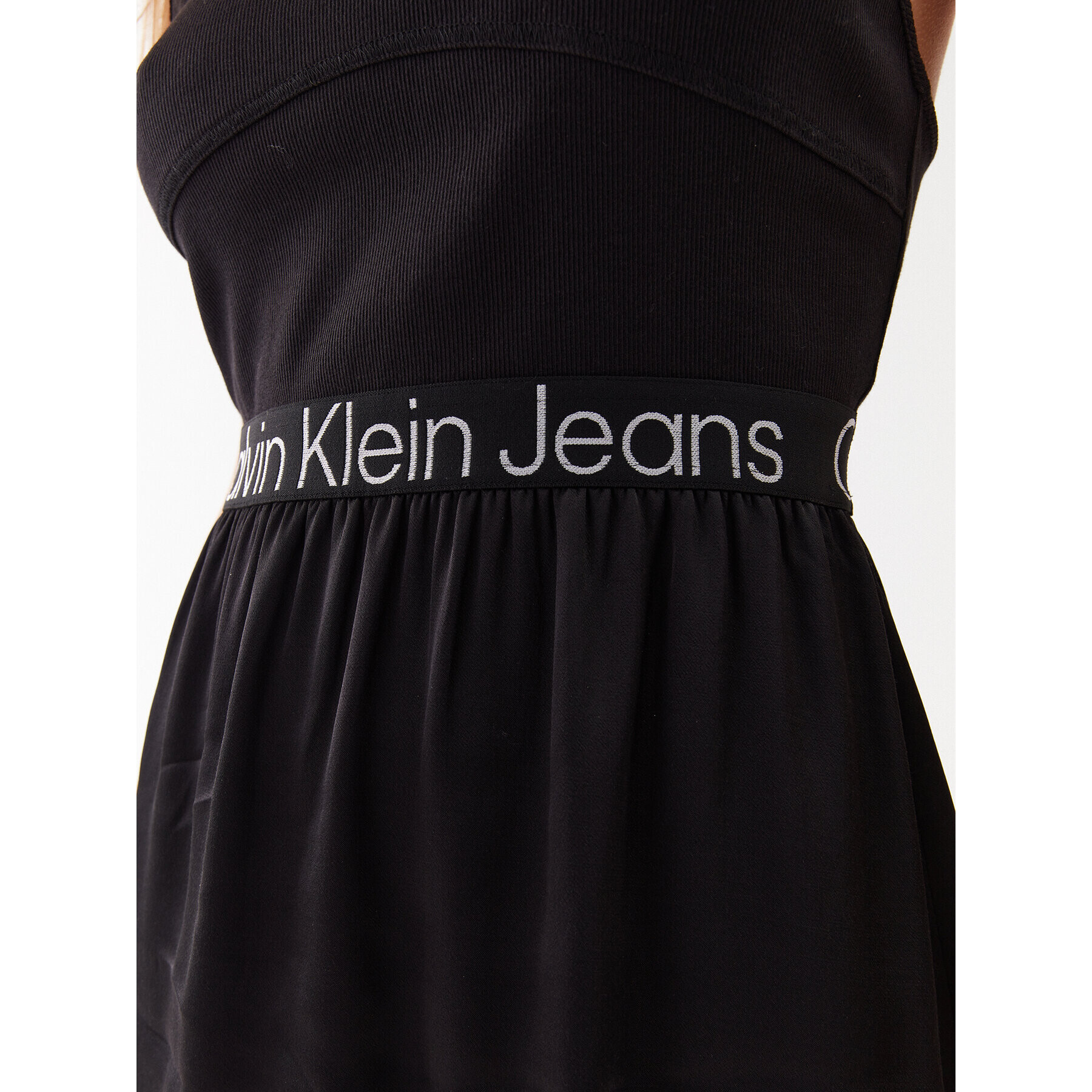 Calvin Klein Jeans Rochie de zi J20J221624 Negru Regular Fit - Pled.ro