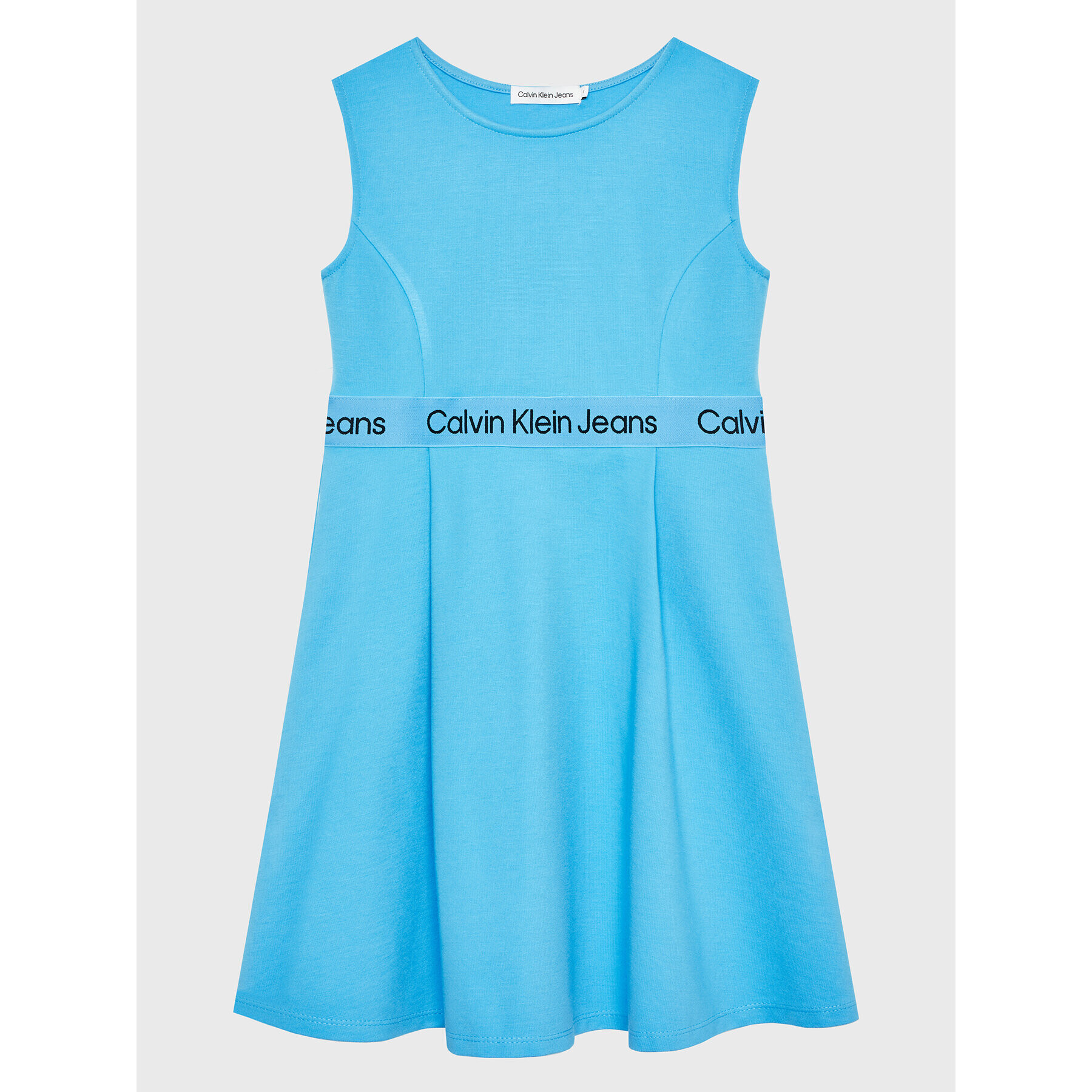 Calvin Klein Jeans Rochie de zi Logo Tape IG0IG01960 Albastru Regular Fit - Pled.ro