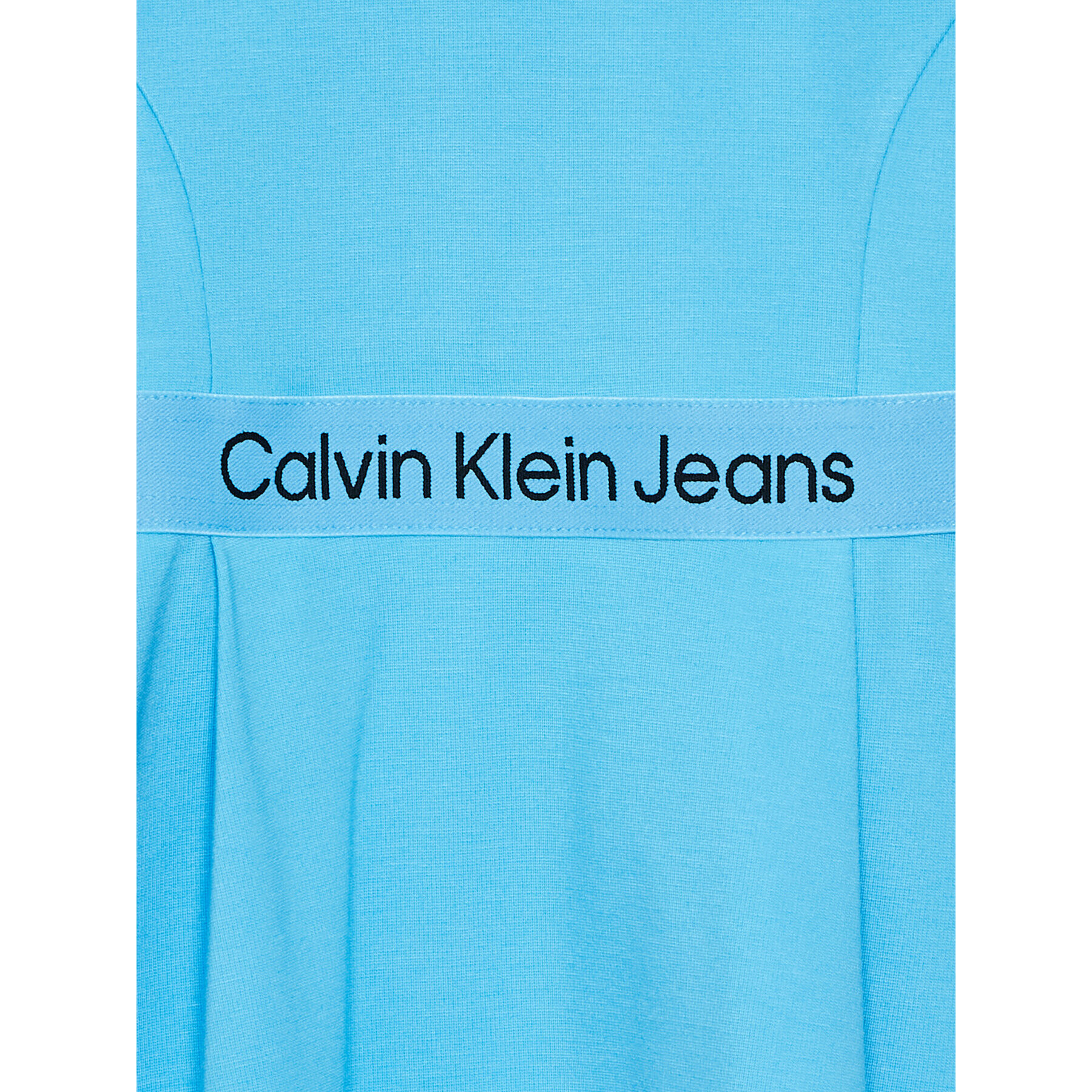 Calvin Klein Jeans Rochie de zi Logo Tape IG0IG01960 Albastru Regular Fit - Pled.ro