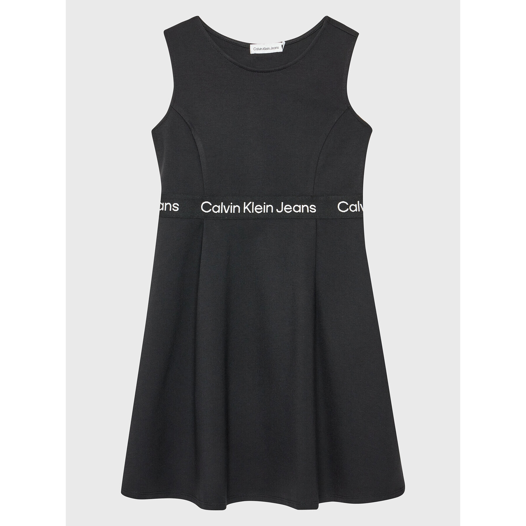 Calvin Klein Jeans Rochie de zi Logo Tape IG0IG01960 Negru Regular Fit - Pled.ro