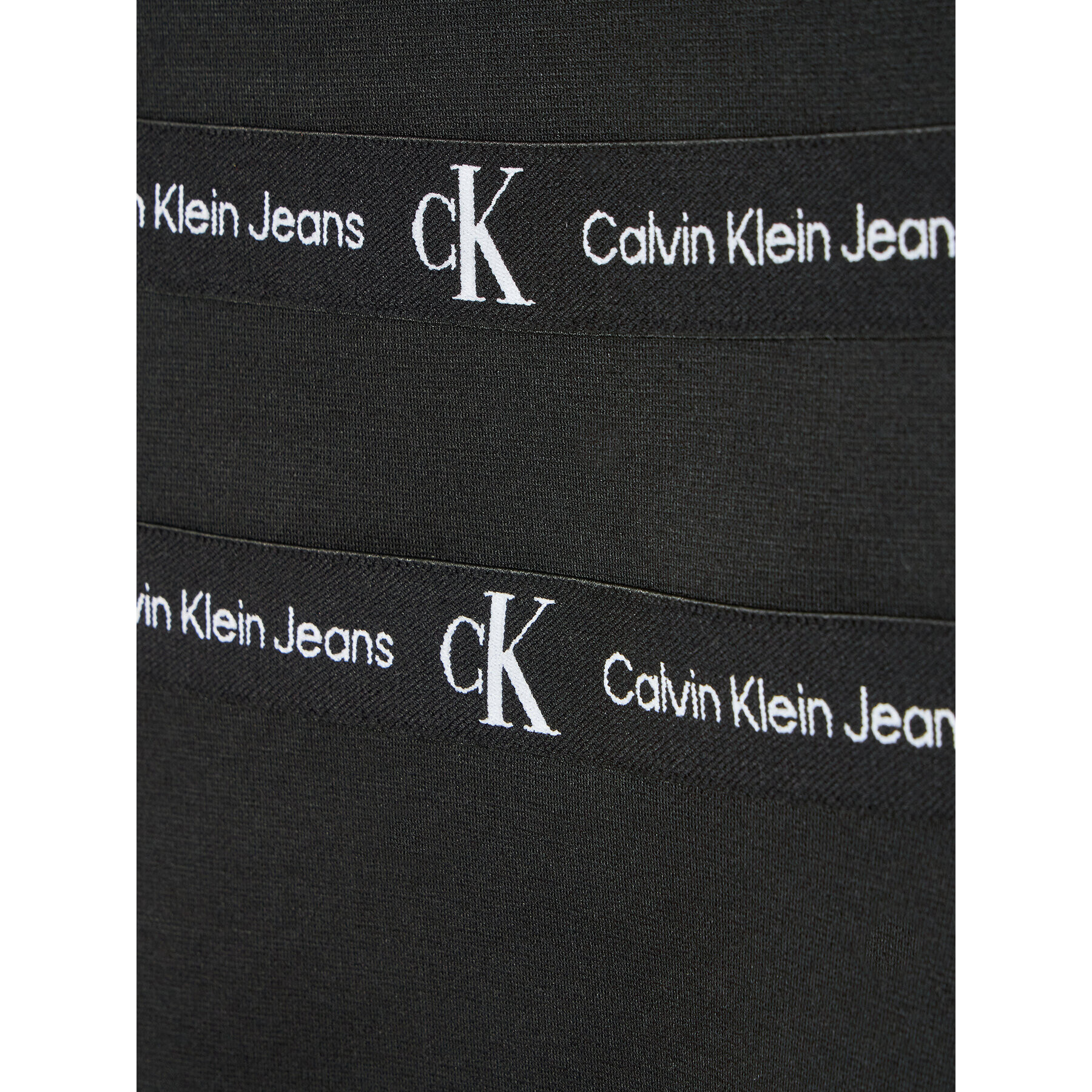 Calvin Klein Jeans Rochie de zi Logo Tape Punto IG0IG01413 Negru Slim Fit - Pled.ro