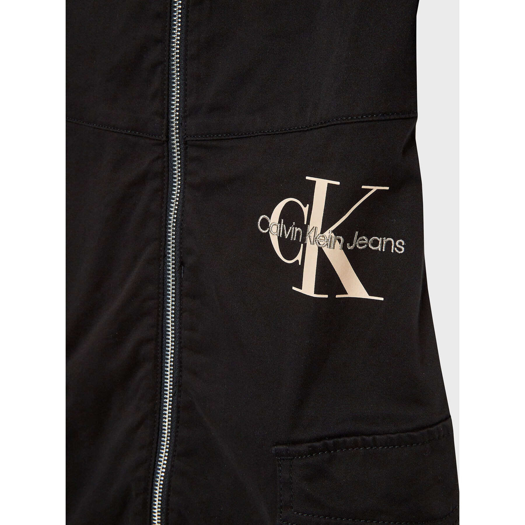 Calvin Klein Jeans Rochie de zi Monogram Off Placed IG0IG01834 Negru Regular Fit - Pled.ro