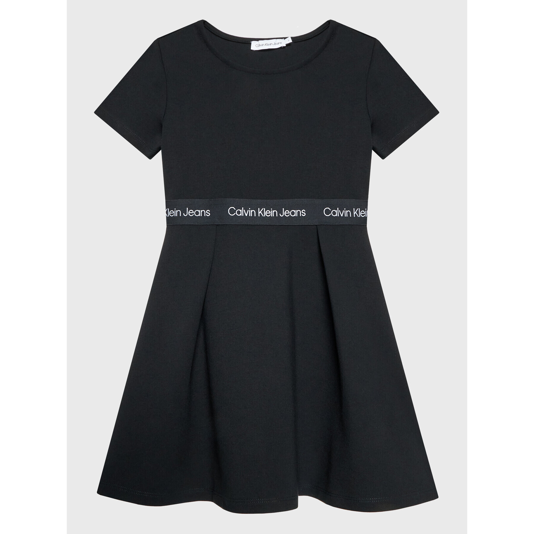 Calvin Klein Jeans Rochie de zi Punto Logo IG0IG01564 Negru Regular Fit - Pled.ro