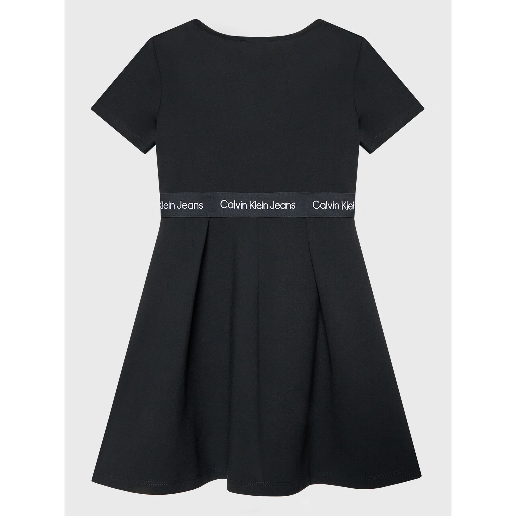 Calvin Klein Jeans Rochie de zi Punto Logo IG0IG01564 Negru Regular Fit - Pled.ro