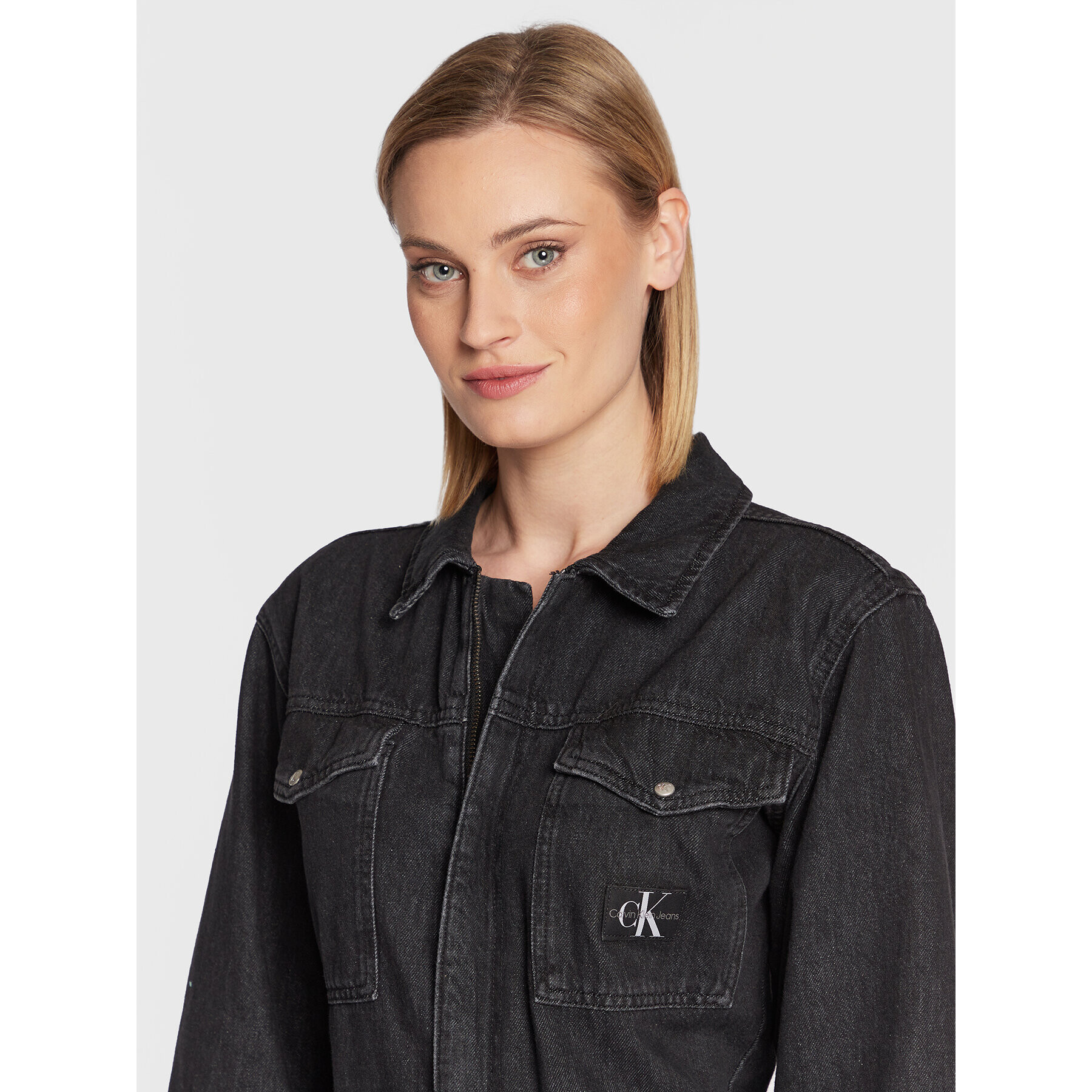 Calvin Klein Jeans Salopetă J20J220504 Negru Regular Fit - Pled.ro