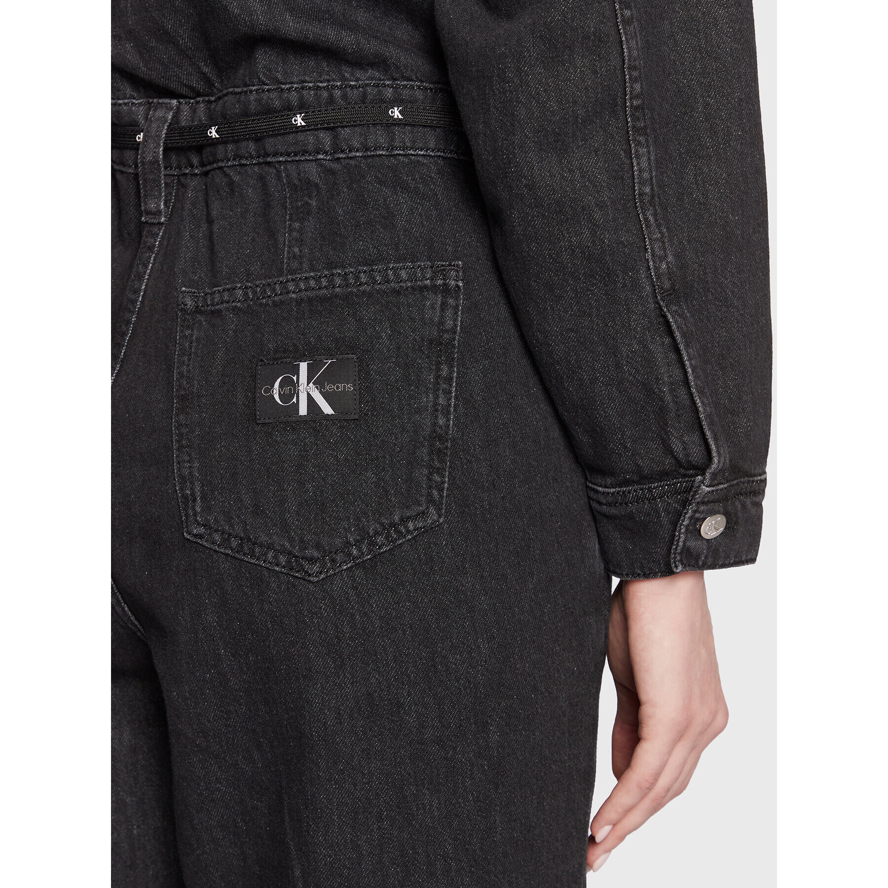 Calvin Klein Jeans Salopetă J20J220504 Negru Regular Fit - Pled.ro