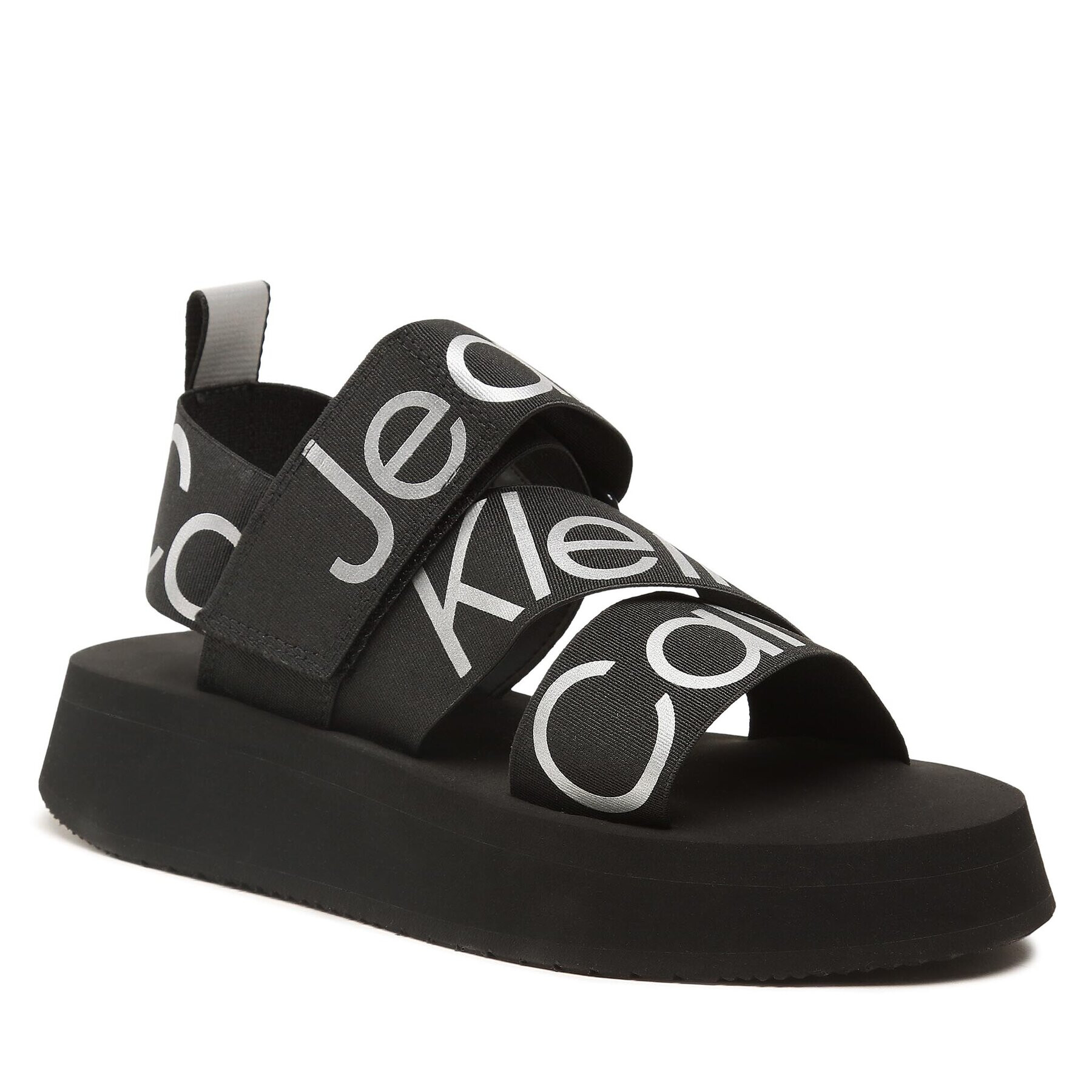 Calvin Klein Jeans Sandale Prefersato Sandal Webb YW0YW01071 Negru - Pled.ro