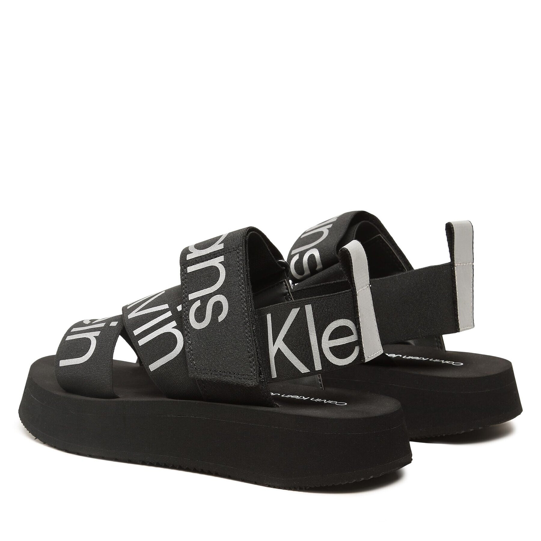 Calvin Klein Jeans Sandale Prefersato Sandal Webb YW0YW01071 Negru - Pled.ro