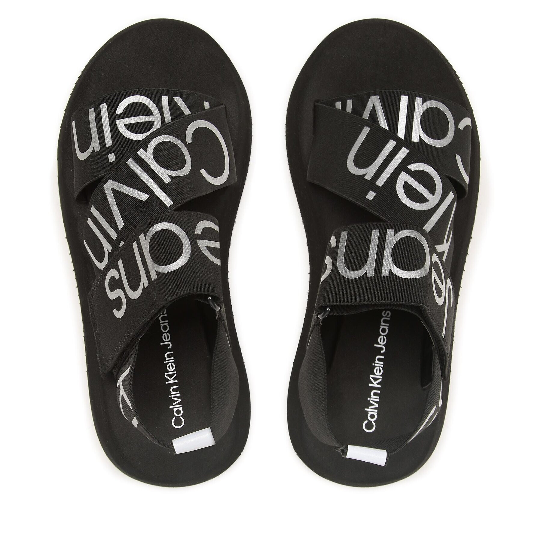 Calvin Klein Jeans Sandale Prefersato Sandal Webb YW0YW01071 Negru - Pled.ro