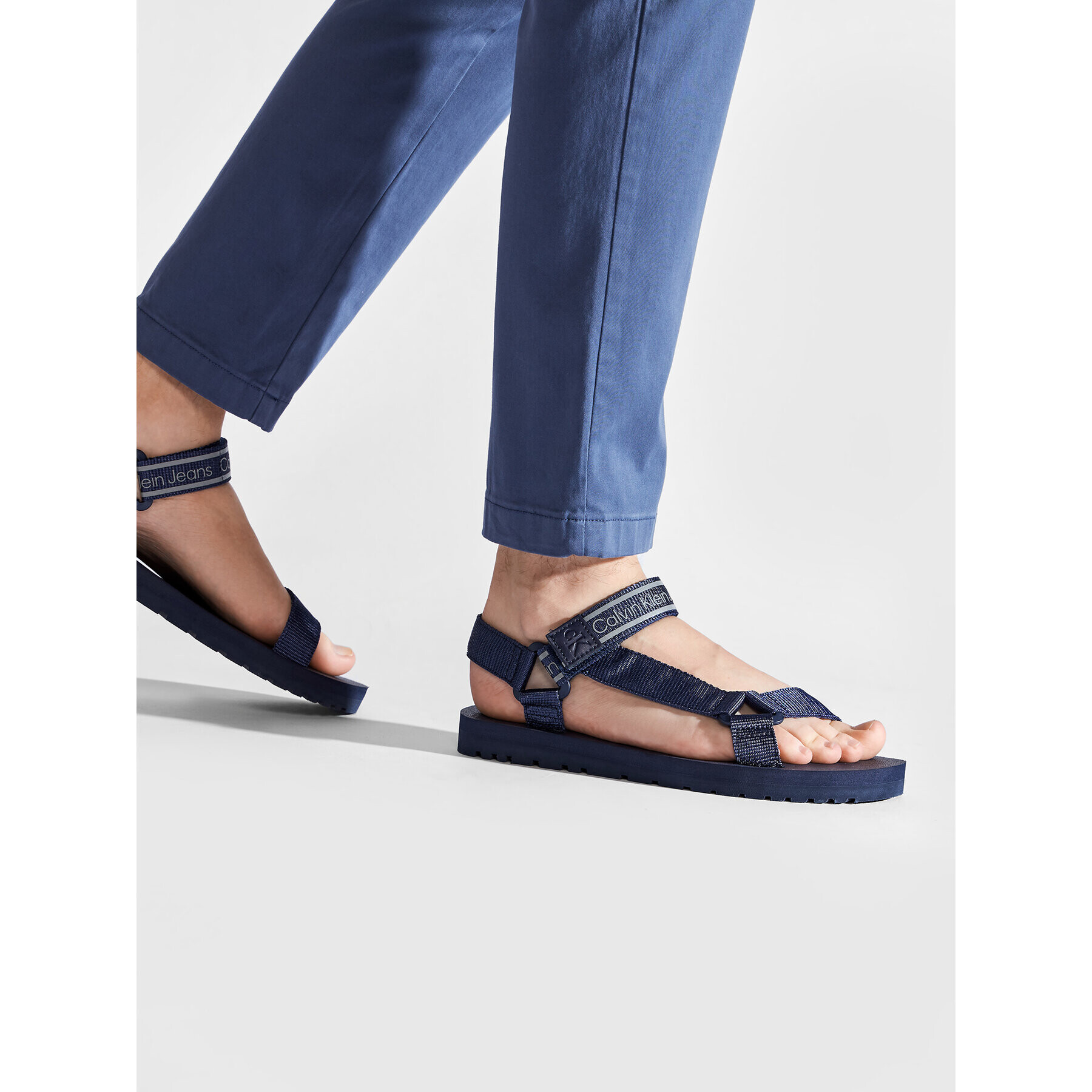 Calvin Klein Jeans Sandale Prefresato Sandal 1 YM0YM00352 Bleumarin - Pled.ro