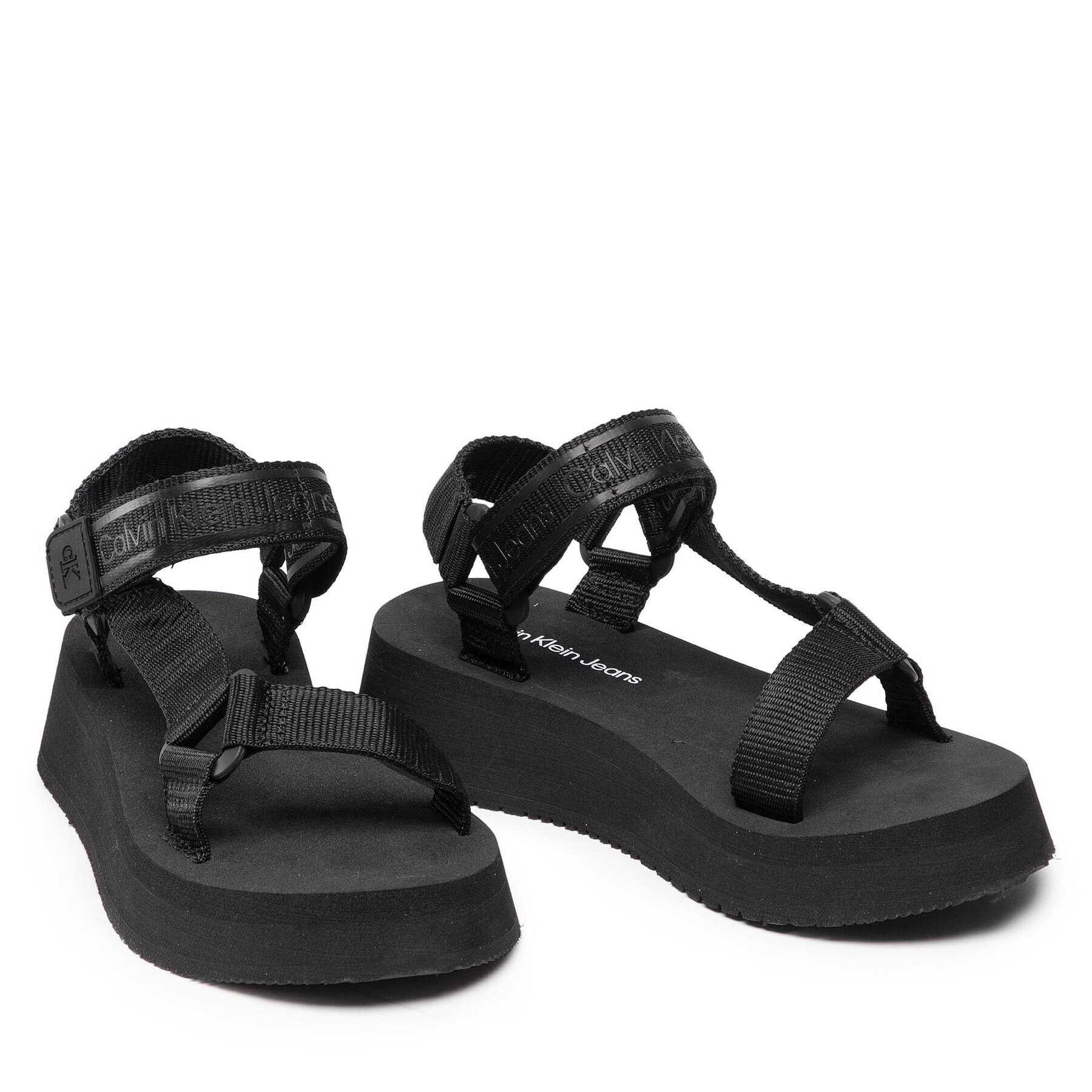 Calvin Klein Jeans Sandale Prefresato Sandal 1 YW0YW00557 Negru - Pled.ro