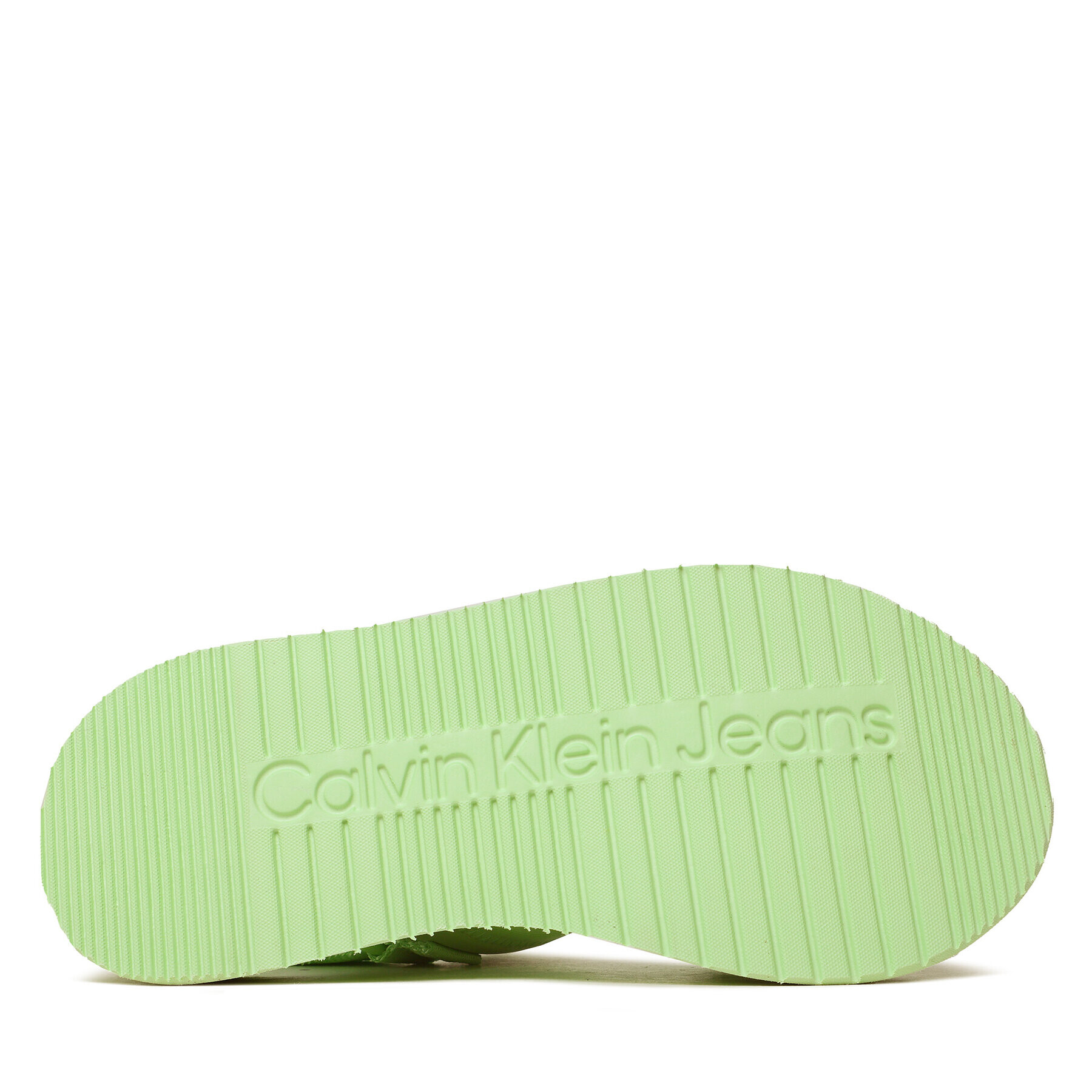 Calvin Klein Jeans Sandale Prefresato Sandal Badge YW0YW00967 Verde - Pled.ro