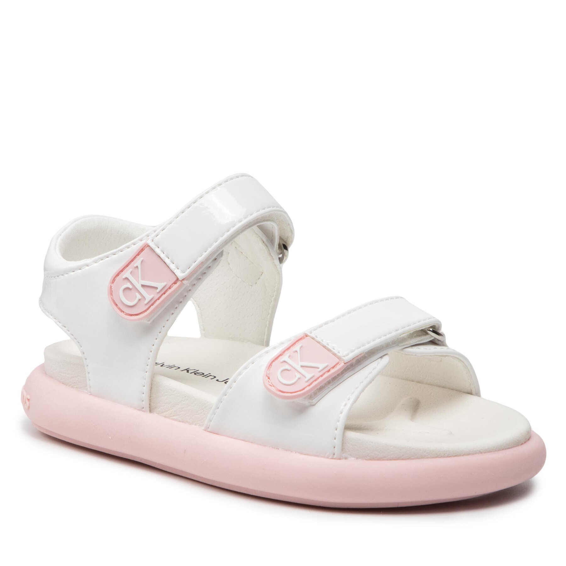 Calvin Klein Jeans Sandale Velcro Sandal V1A2-80199-0343 S Alb - Pled.ro