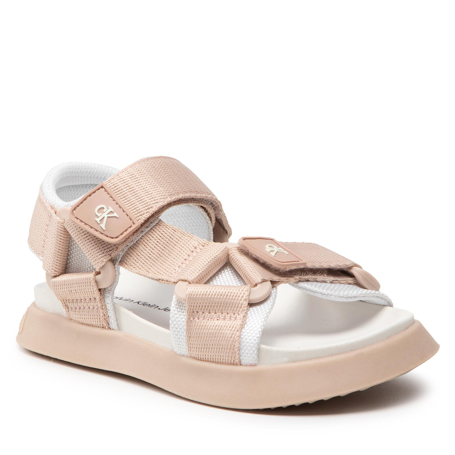 Calvin Klein Jeans Sandale Velcro Sandal V3A2-80210-0034 Bej - Pled.ro