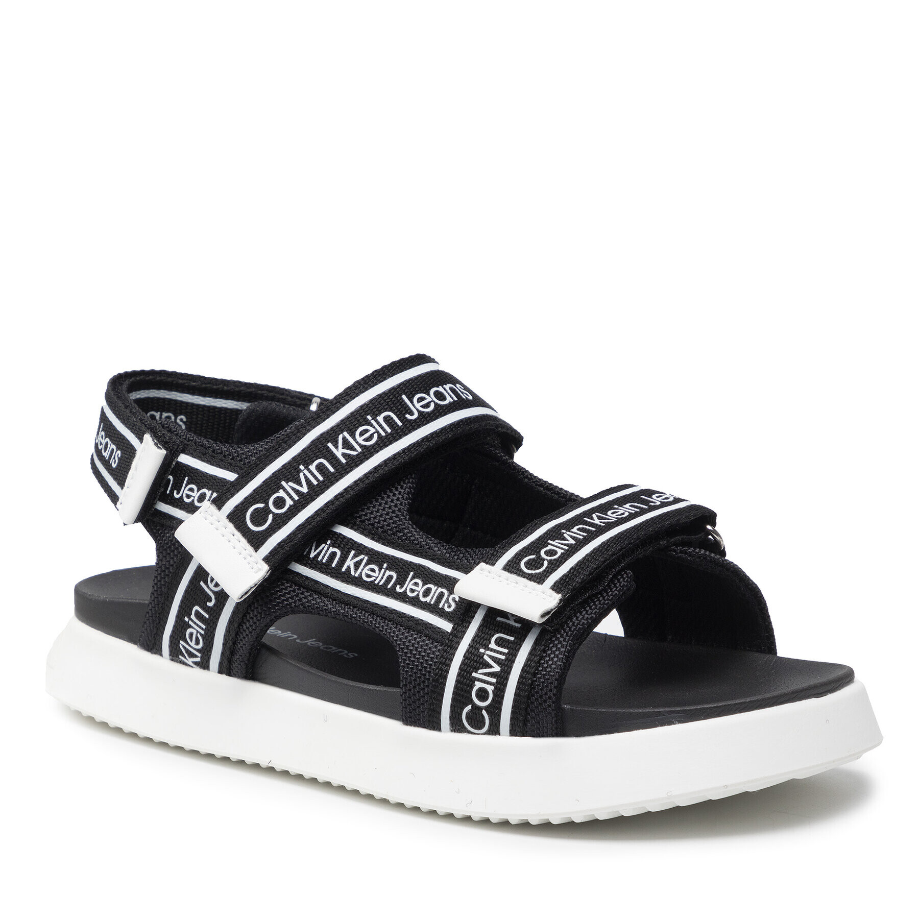 Calvin Klein Jeans Sandale Velcro Sandal V3B2-80149-0211 S Negru - Pled.ro