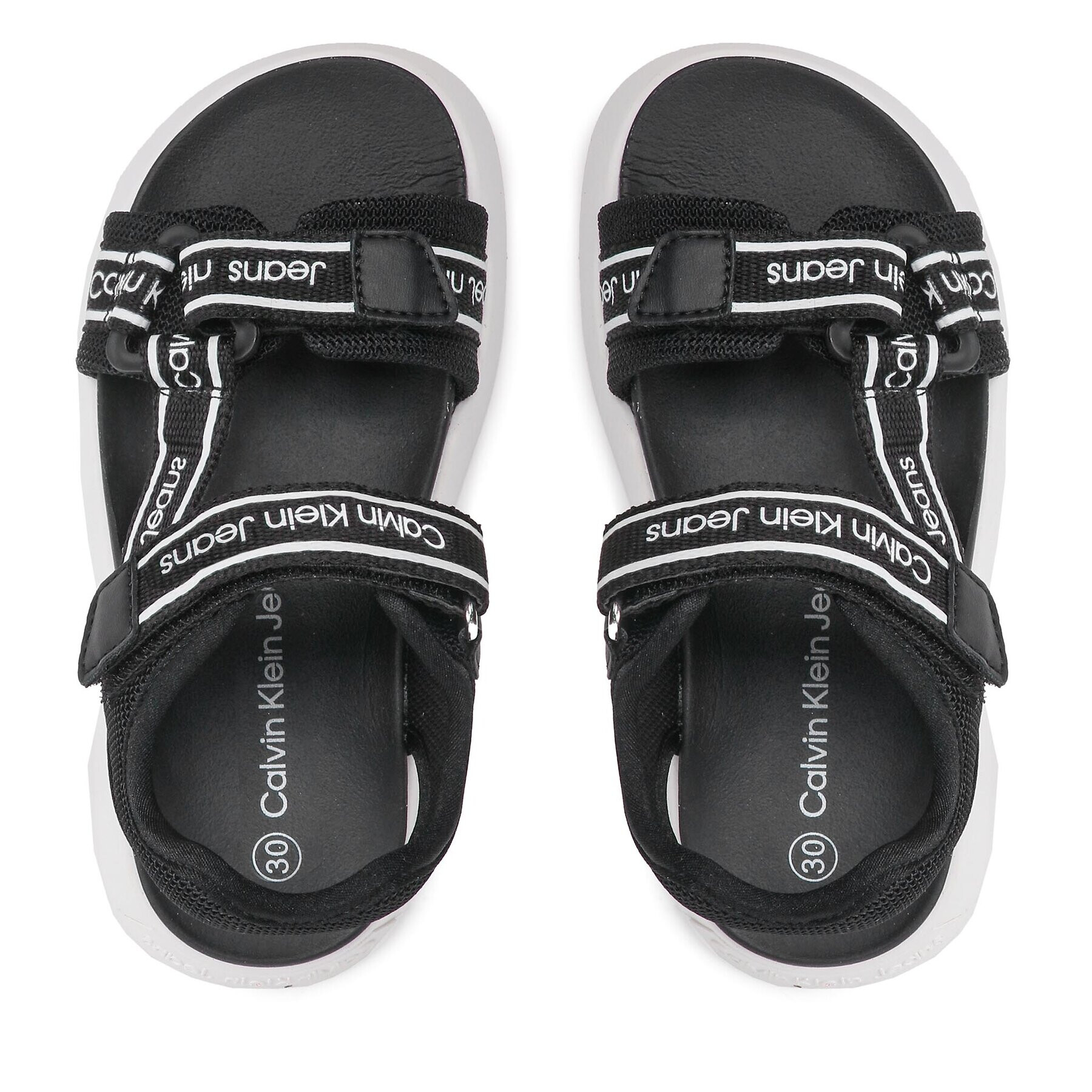 Calvin Klein Jeans Sandale Velcro Sandal V3B2-80619-0034 M Negru - Pled.ro