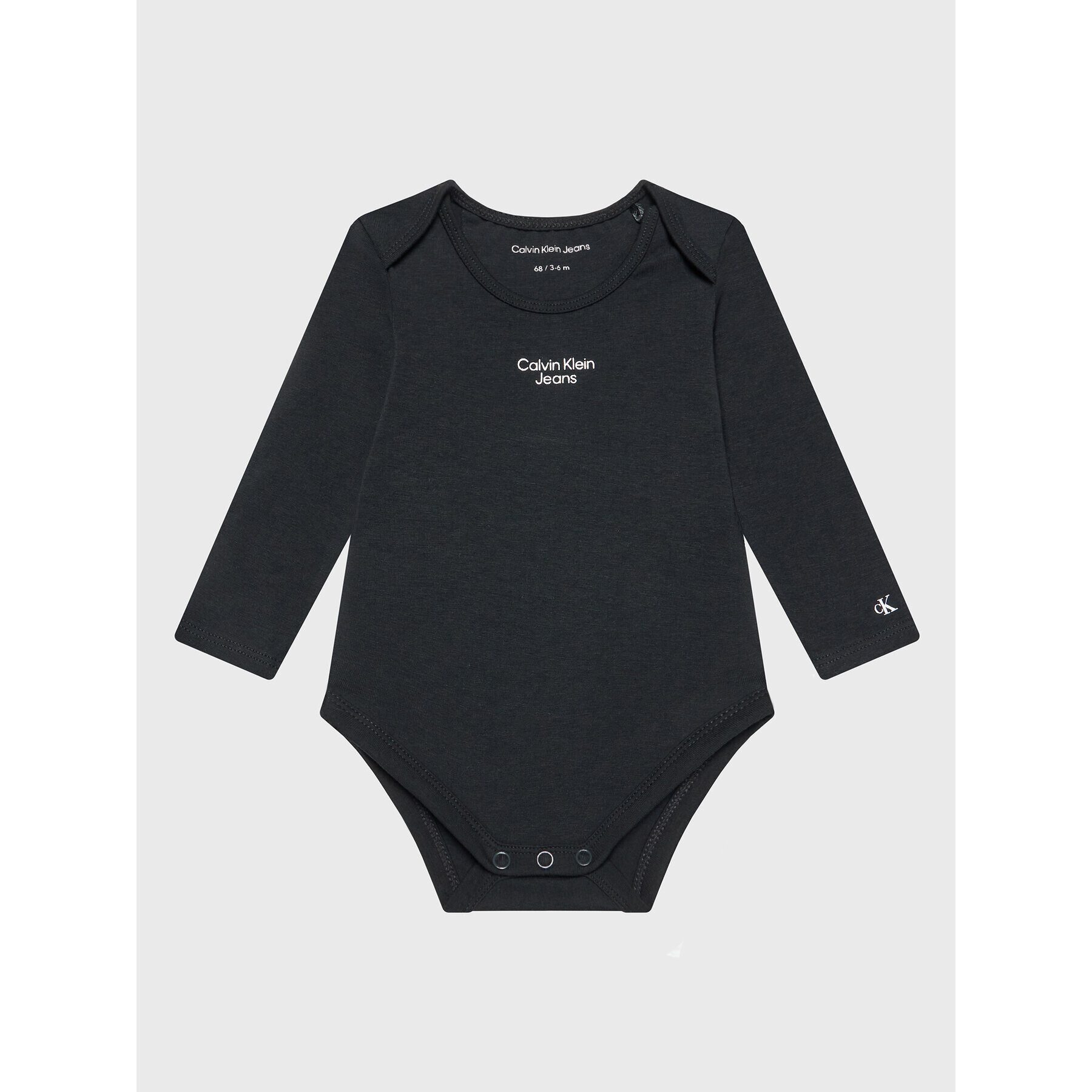 Calvin Klein Jeans Set 2 body-uri pentru copii Stack Logo IN0IN00013 Colorat - Pled.ro