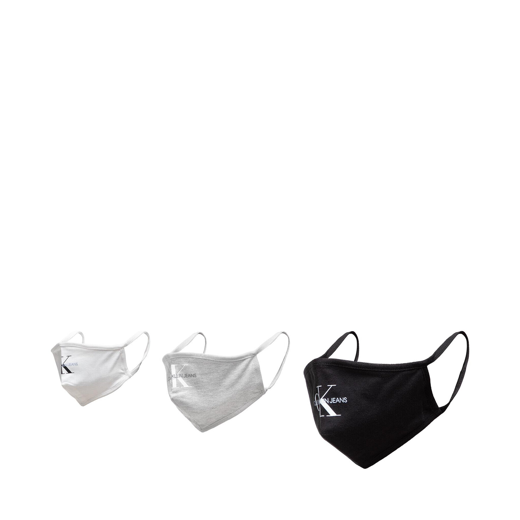 Calvin Klein Jeans Set 3 măști din material textil Face Cover 3-Pack K50K508128 Alb - Pled.ro