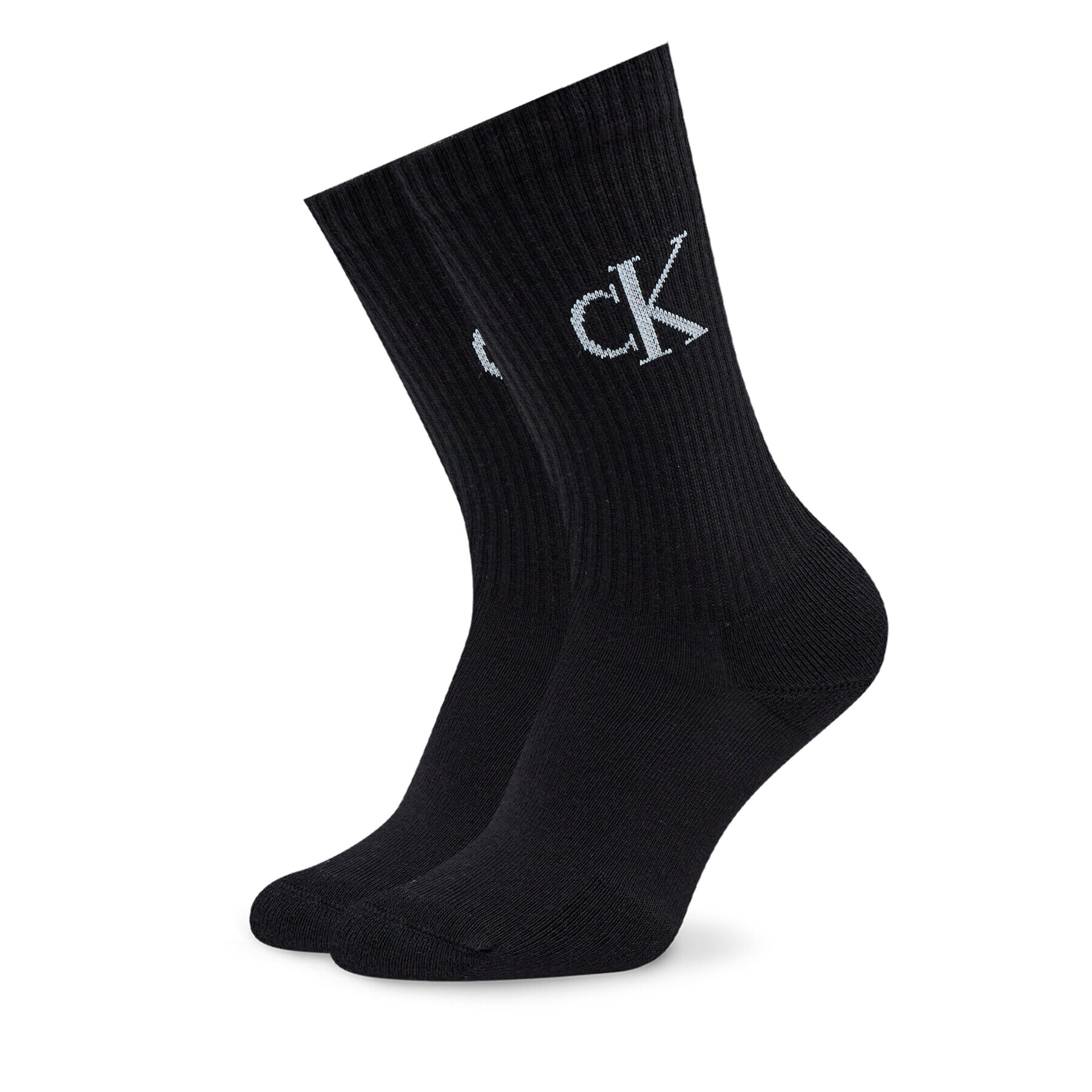 Calvin Klein Jeans Set de 2 perechi de șosete lungi de damă Sock 2P Scatter 701224133 Alb - Pled.ro