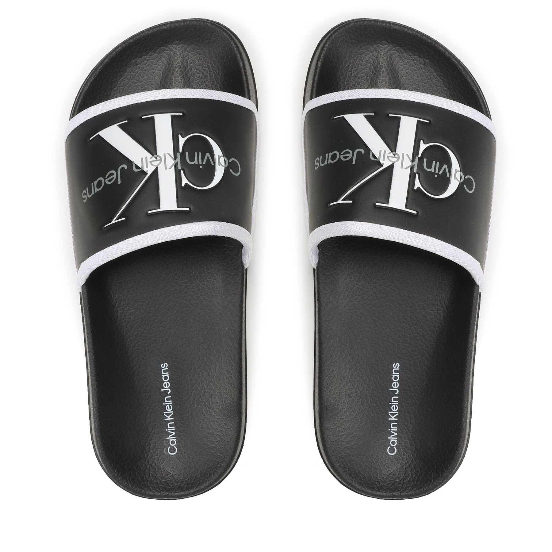 Calvin Klein Jeans Șlapi Logo Pool Slide V3B0-80630-1172 S Negru - Pled.ro