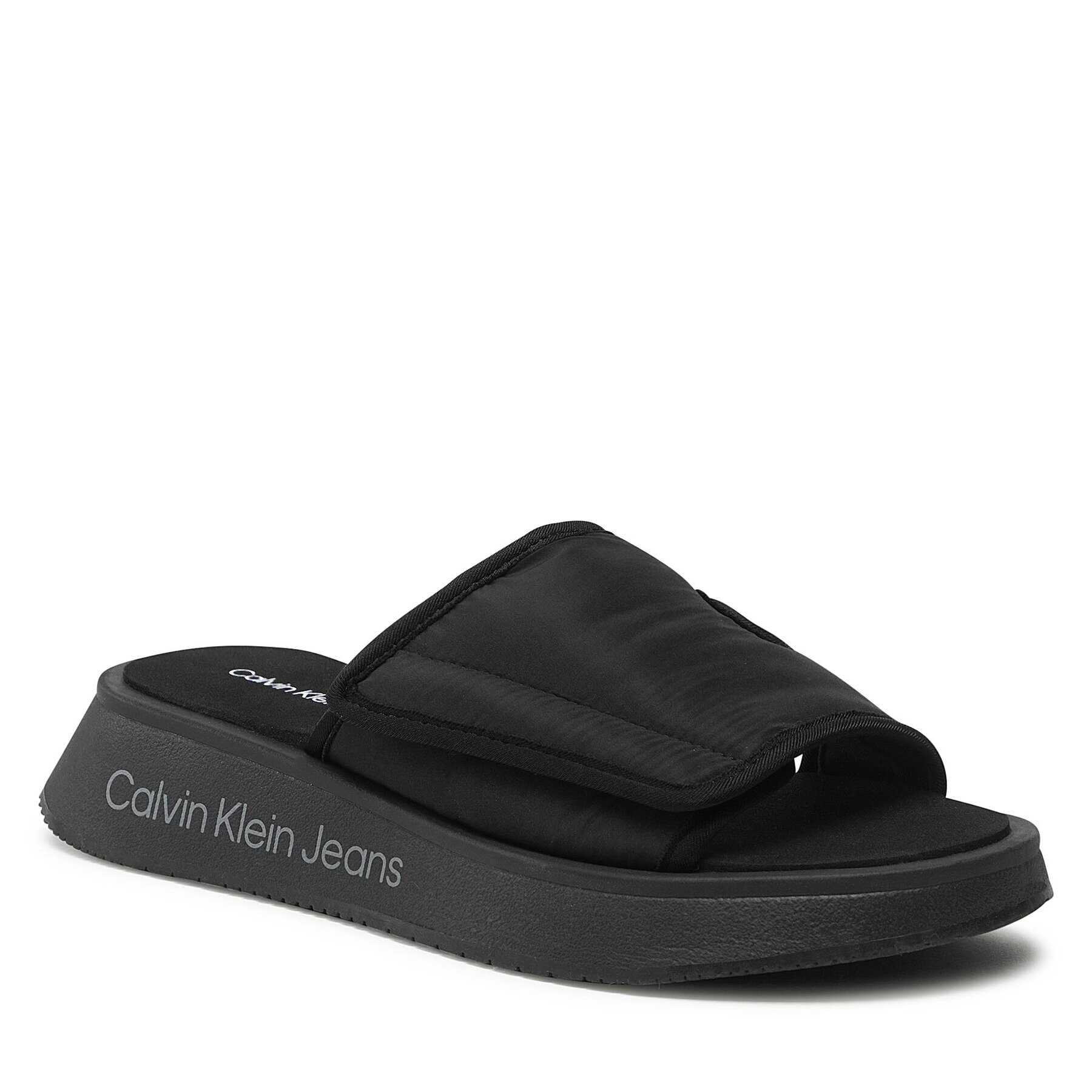 Calvin Klein Jeans Șlapi Prefresato Sandal Softny YW0YW00968 Negru - Pled.ro