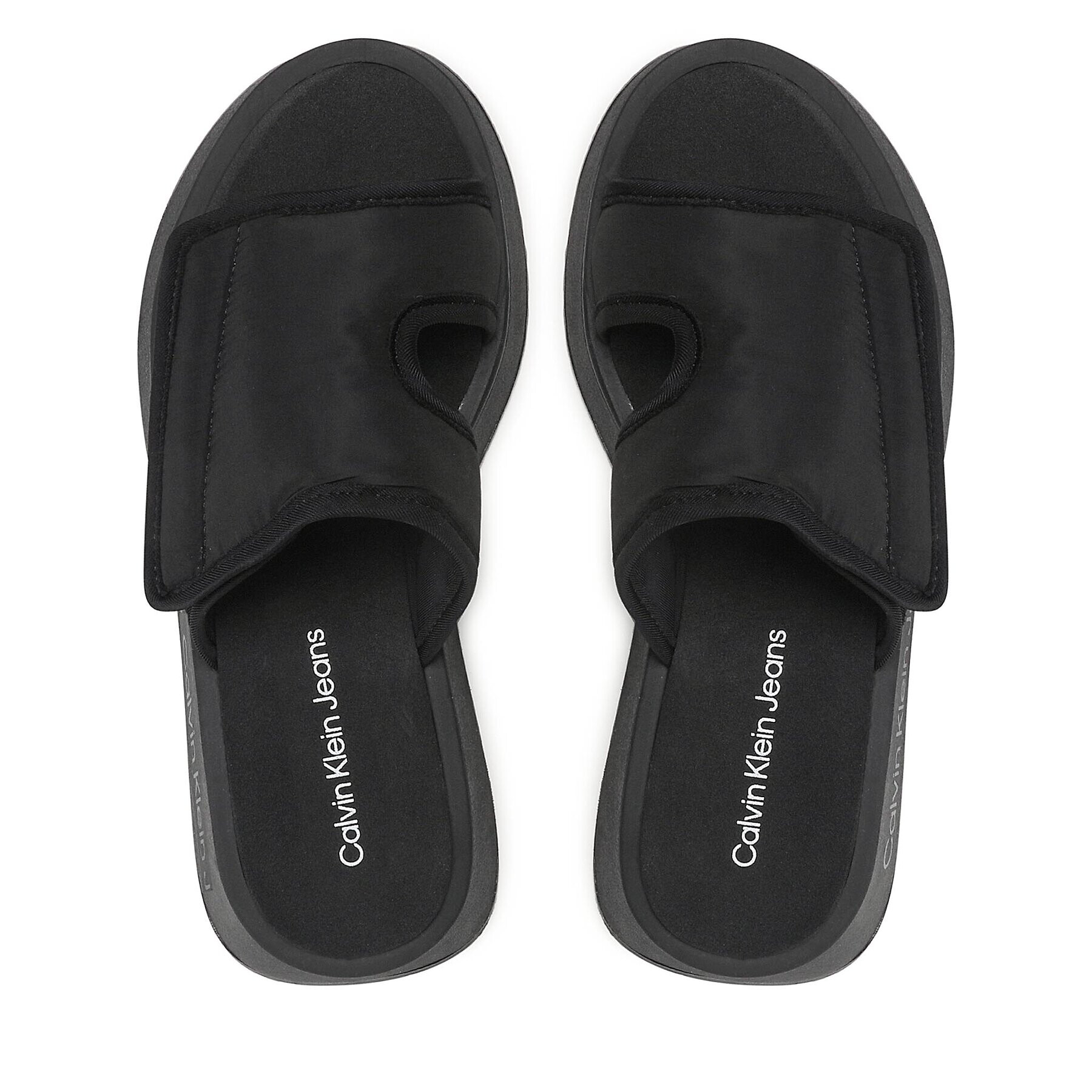 Calvin Klein Jeans Șlapi Prefresato Sandal Softny YW0YW00968 Negru - Pled.ro