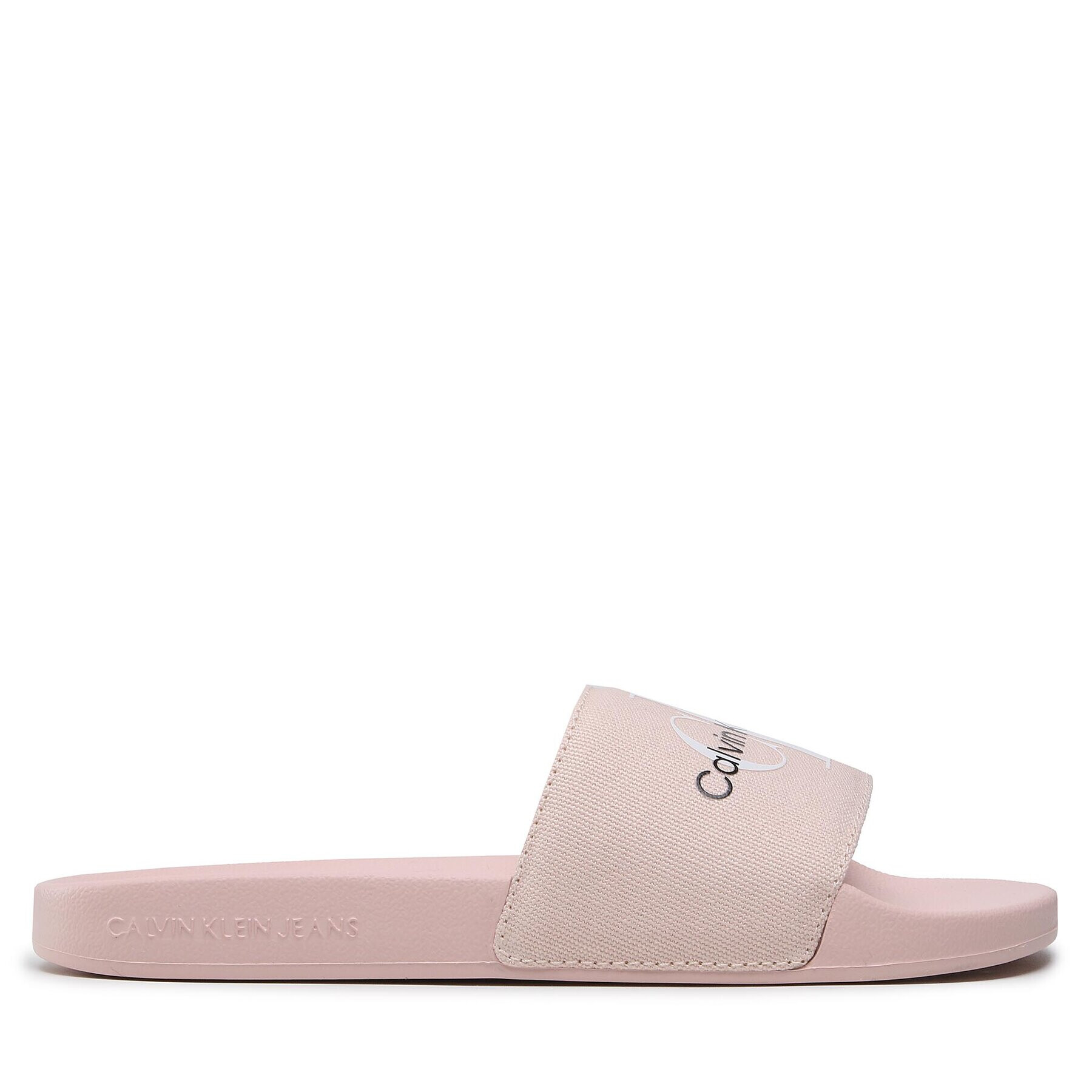 Calvin Klein Jeans Șlapi Slide Monogram Co YW0YW00103 Roz - Pled.ro