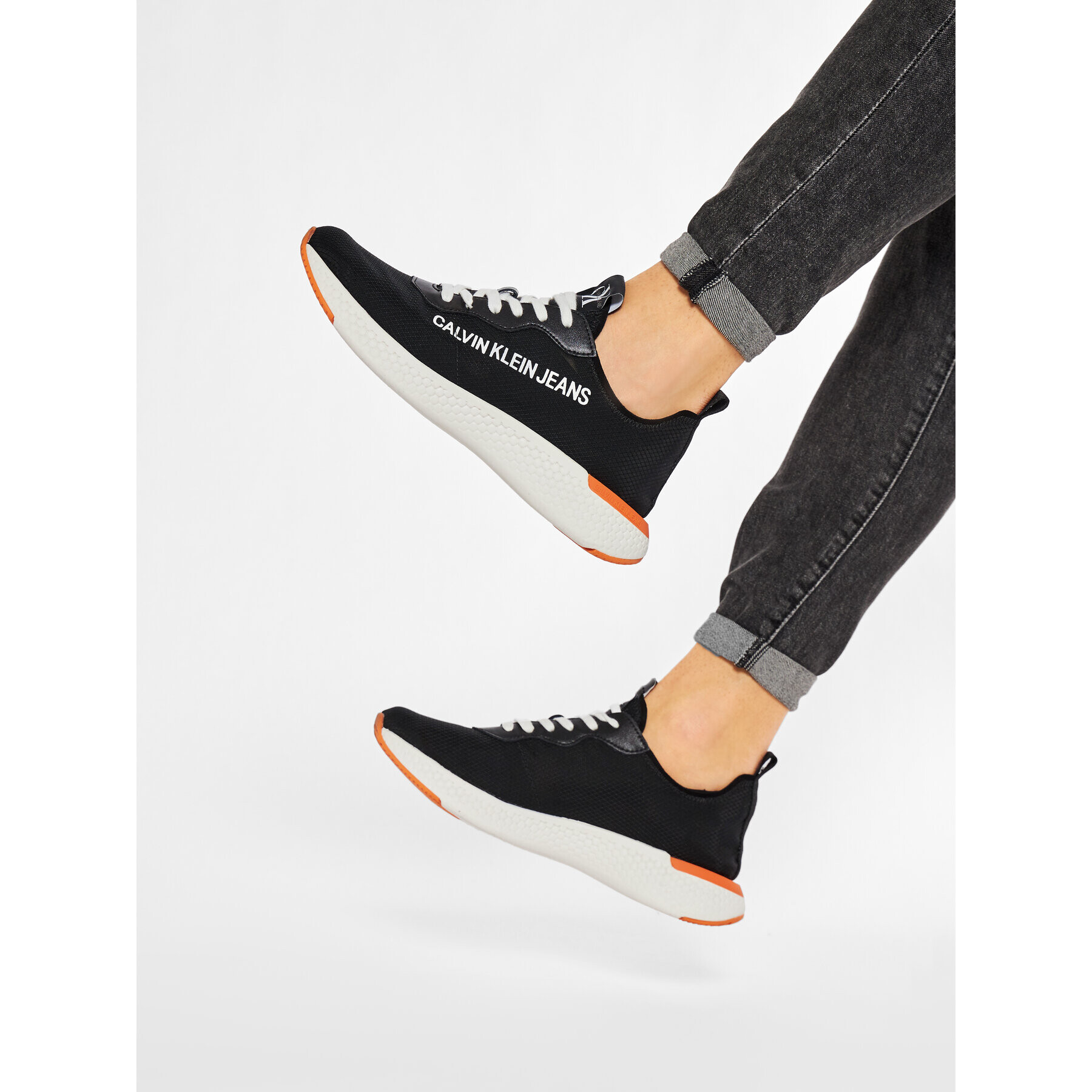 Calvin Klein Jeans Sneakers Alban S0583 Negru - Pled.ro