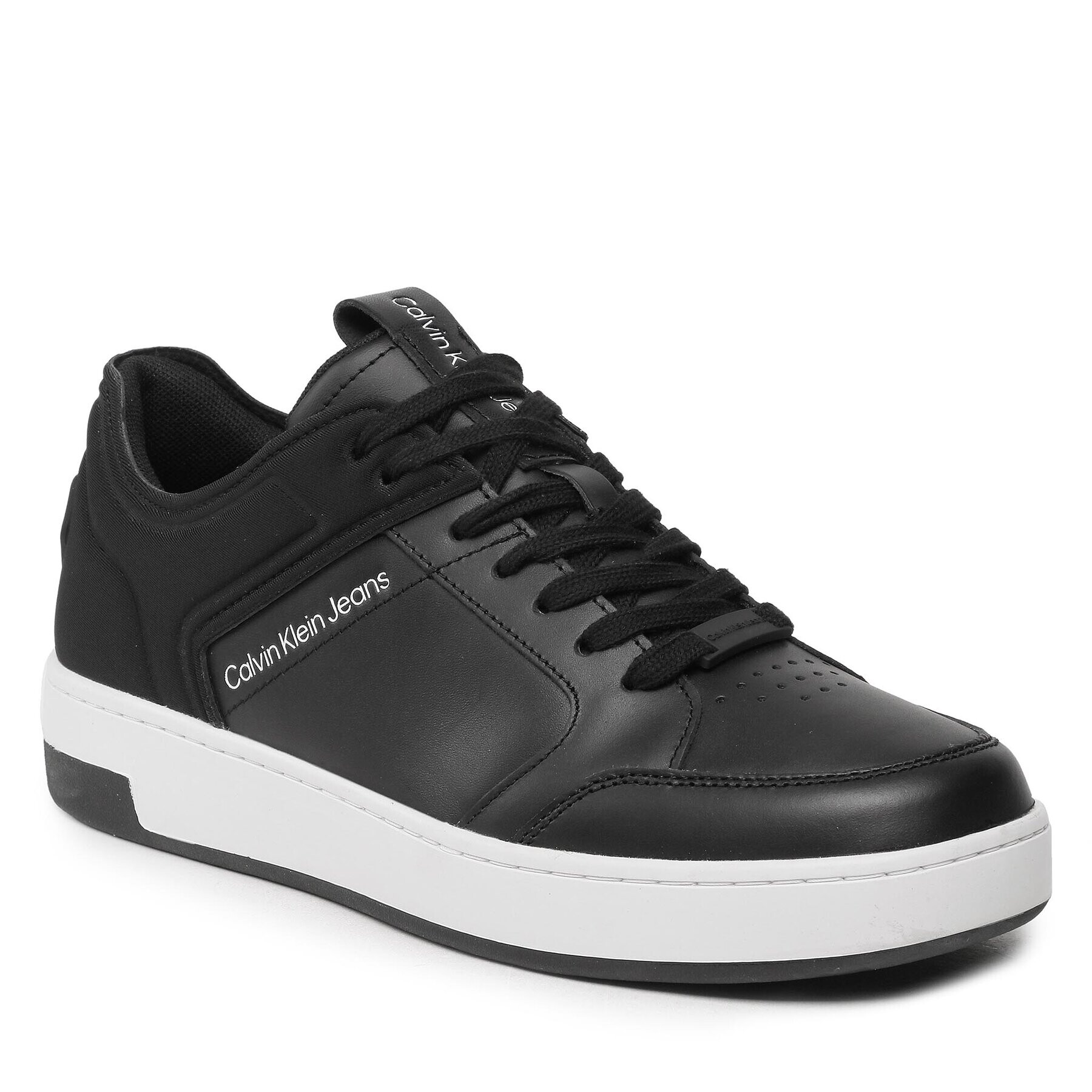 Calvin Klein Jeans Sneakers Basket Cupsole High/Low Freq YM0YM00611 Negru - Pled.ro