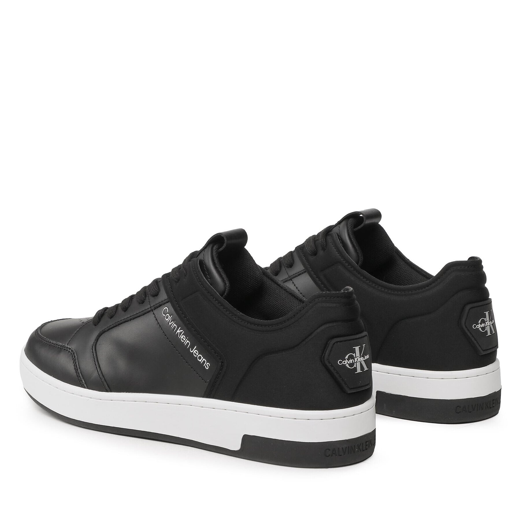 Calvin Klein Jeans Sneakers Basket Cupsole High/Low Freq YM0YM00611 Negru - Pled.ro