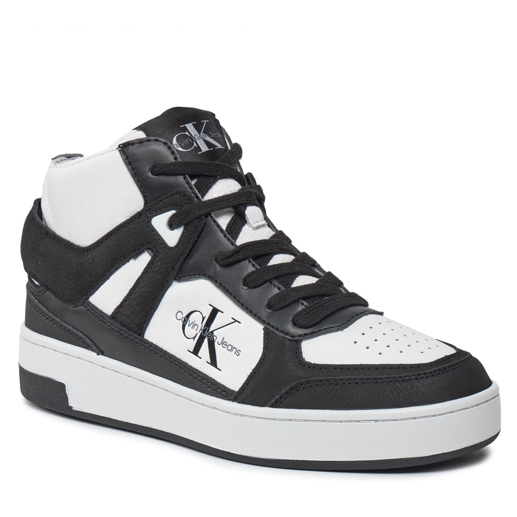 Calvin Klein Jeans Sneakers Basket Cupsole High Mix Ml Fad YW0YW01300 Negru - Pled.ro