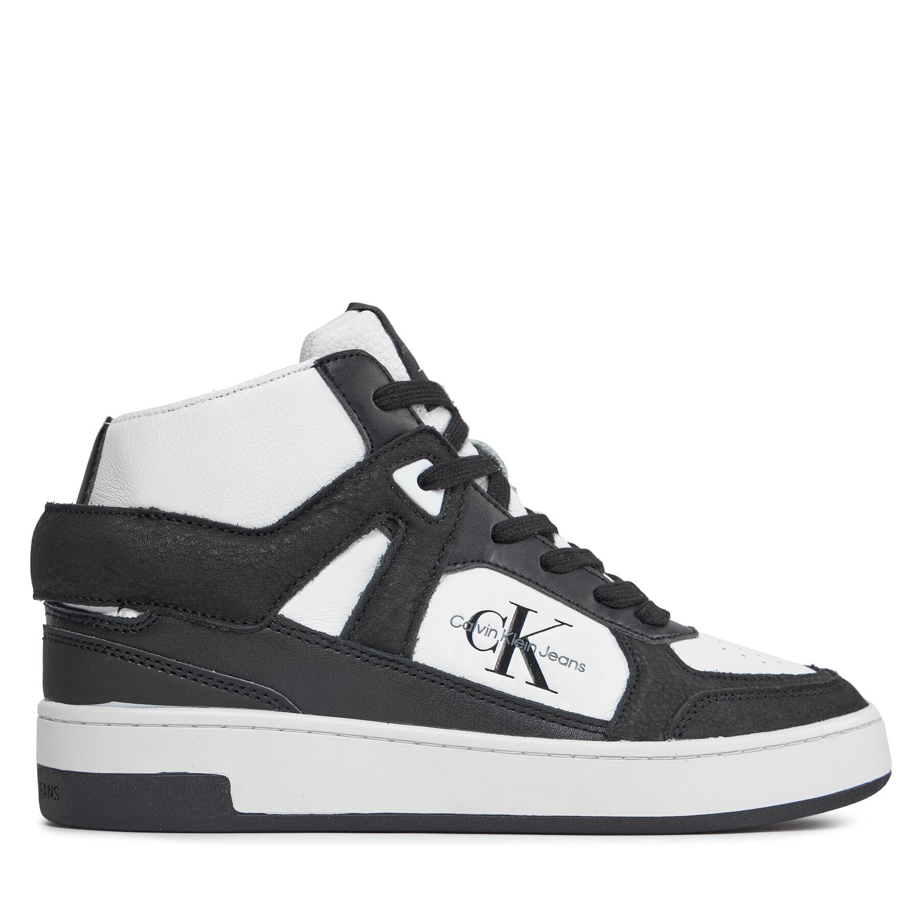 Calvin Klein Jeans Sneakers Basket Cupsole High Mix Ml Fad YW0YW01300 Negru - Pled.ro