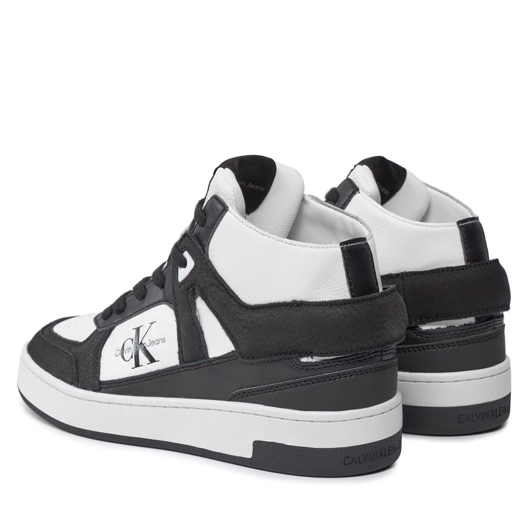 Calvin Klein Jeans Sneakers Basket Cupsole High Mix Ml Fad YW0YW01300 Negru - Pled.ro