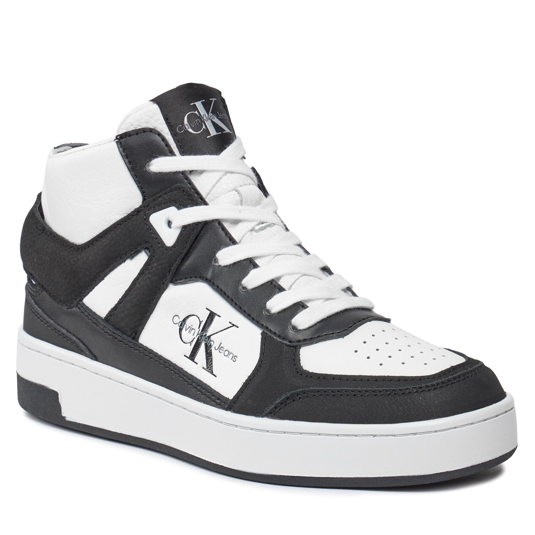 Calvin Klein Jeans Sneakers Basket Cupsole High Mix Ml Fad YW0YW01300 Negru - Pled.ro