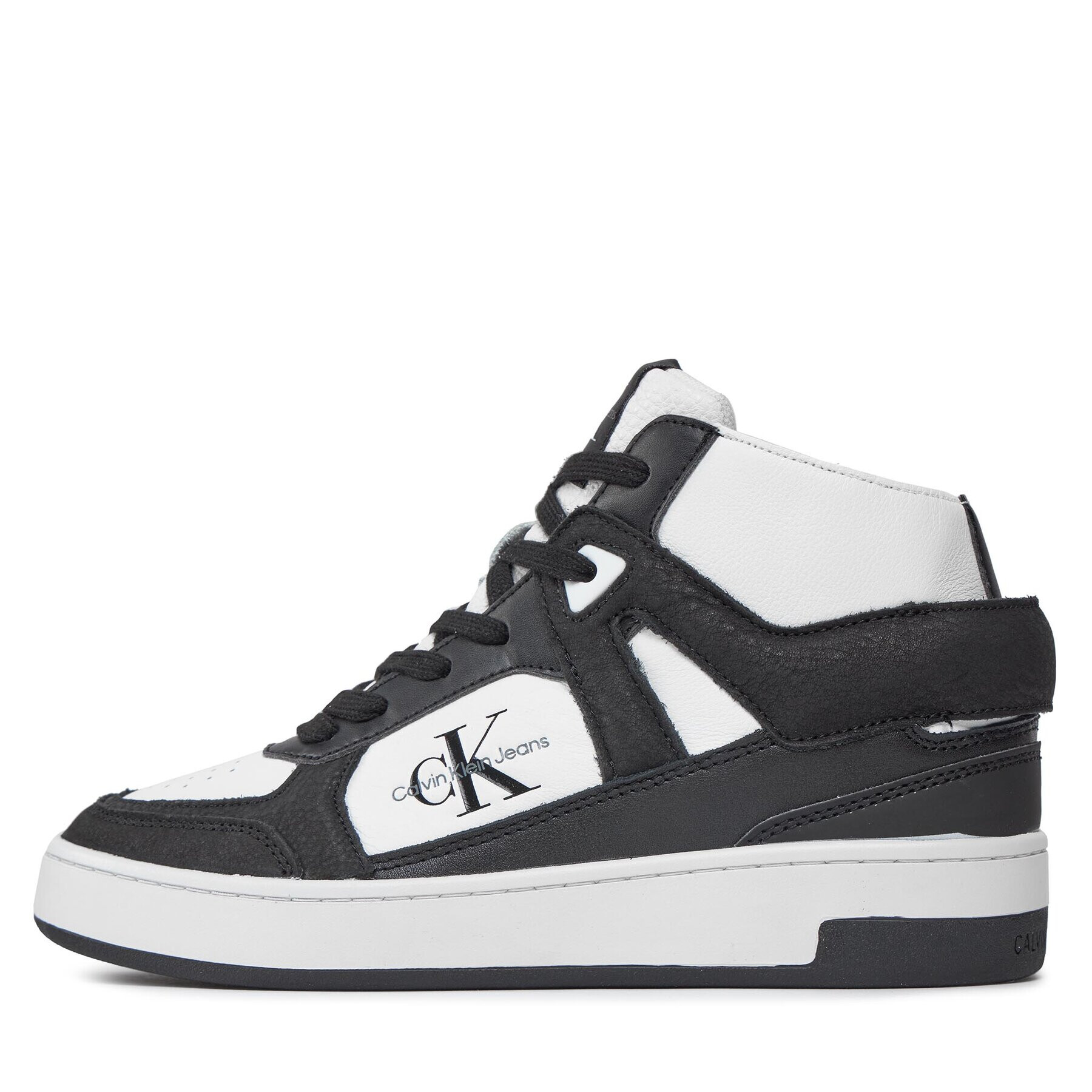 Calvin Klein Jeans Sneakers Basket Cupsole High Mix Ml Fad YW0YW01300 Negru - Pled.ro