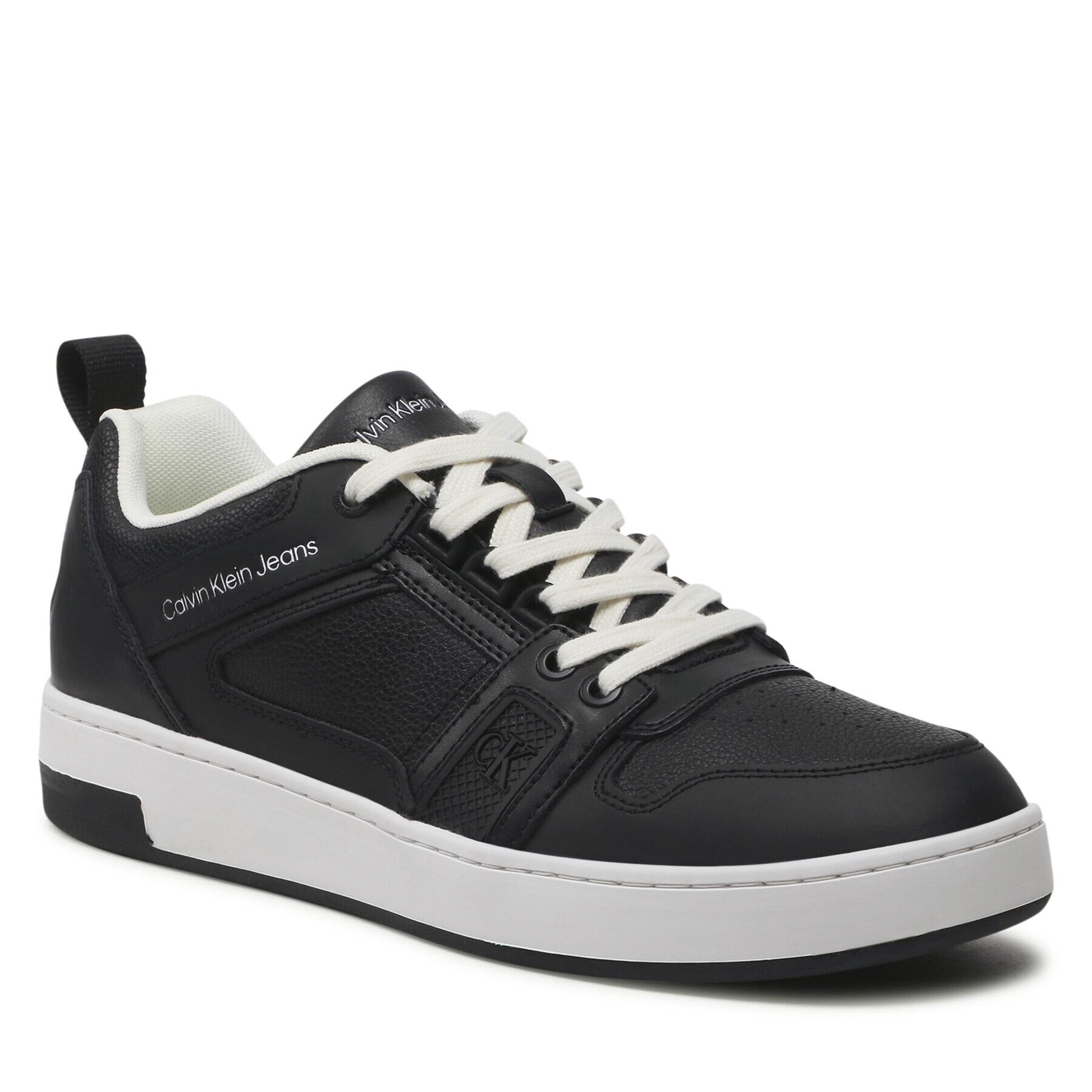 Calvin Klein Jeans Sneakers Basket Cupsole R Lth-Tpu Insert YM0YM00575 Negru - Pled.ro