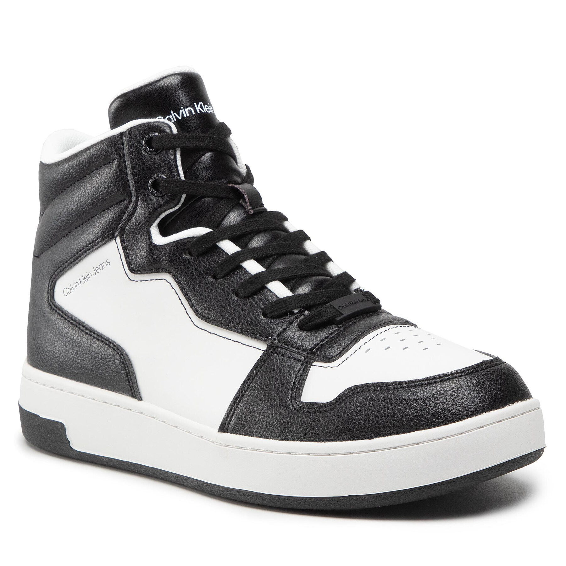 Calvin Klein Jeans Sneakers Basketball Cupsole - Mid 1 YM0YM00325 Alb - Pled.ro